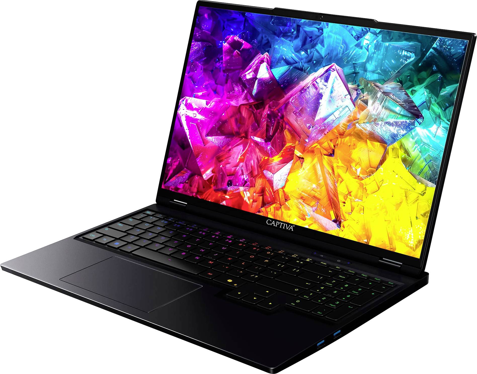 Captiva Notebook Highend Gaming R92-280 40.6cm (16 Zoll) WQXGA AMD Ryzen 9 9955HX 64GB RAM 2TB SSD Deutsch, QWERTZ AMD AMD Radeon