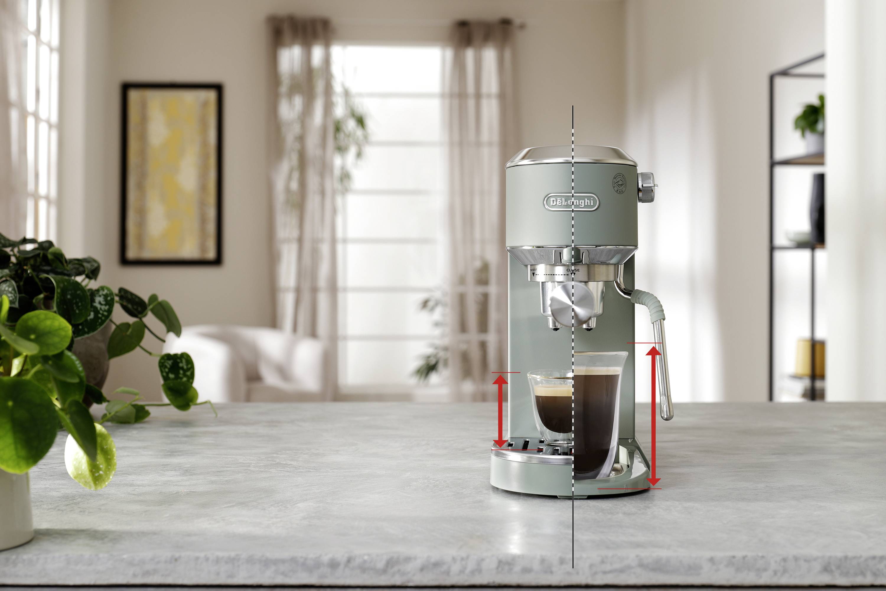 DeLonghi EC890.GR Kaffeemaschinen-/Wasserkocher-Kombination Grün 1450 W