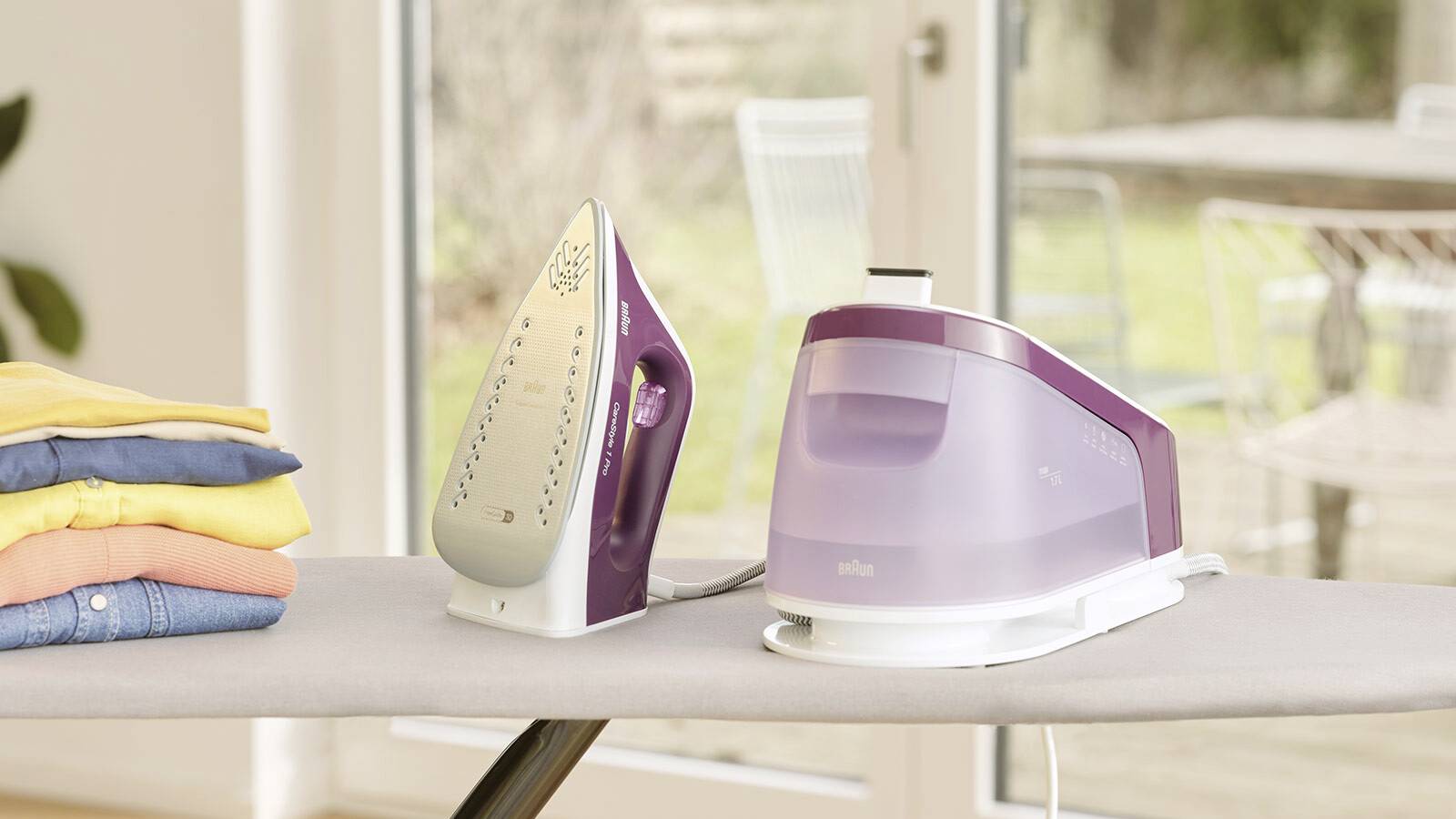 Braun IS 1514 VI 0128807002 Dampfbügelstation 2200W Weiß, Lila