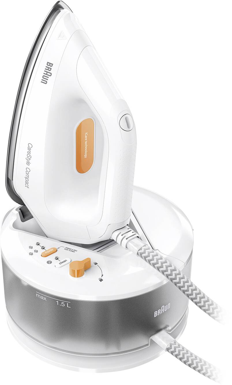 Braun IS 2132 WH 0128804000 Dampfbügeleisen 2400W Weiß, Orange