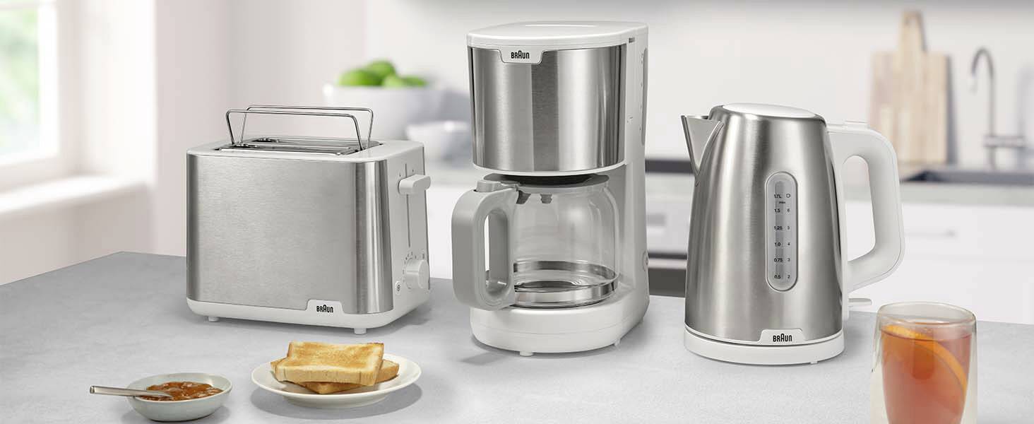 Braun KF 1500 GY Kaffeemaschine Grau Fassungsvermögen Tassen=10