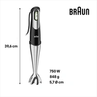 Braun MQ 7045X Stabmixer 1000W Schwarz Braun MQ 7045X Stabmixer 1000W Schwarz