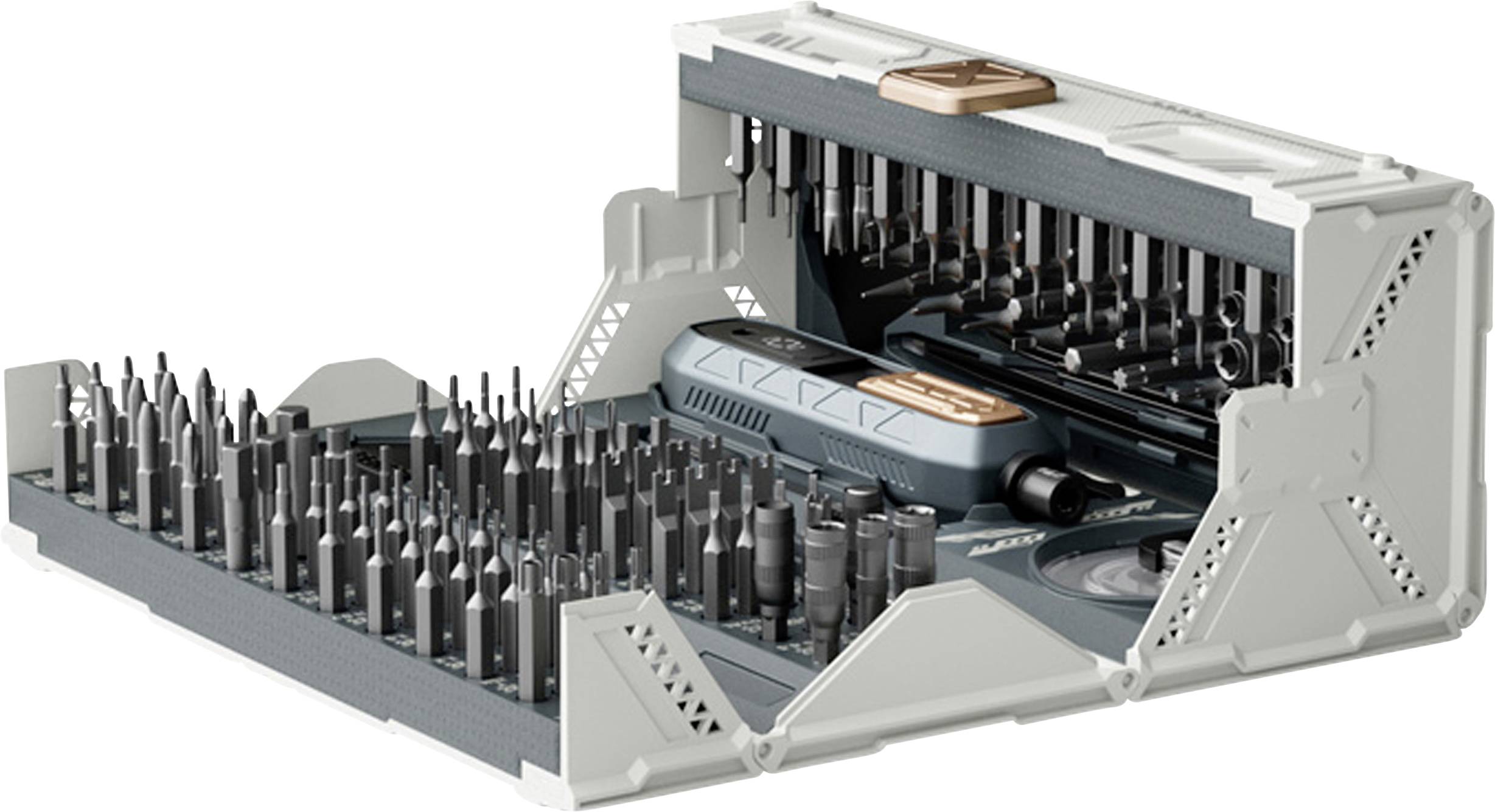 Jakemy Cordless screwdriver JM-8192 Bit-Set 180teilig T-Profil, T-Profil mit Loch, Sechskant, Kreuzschlitz Phillips, Kreuzschlitz