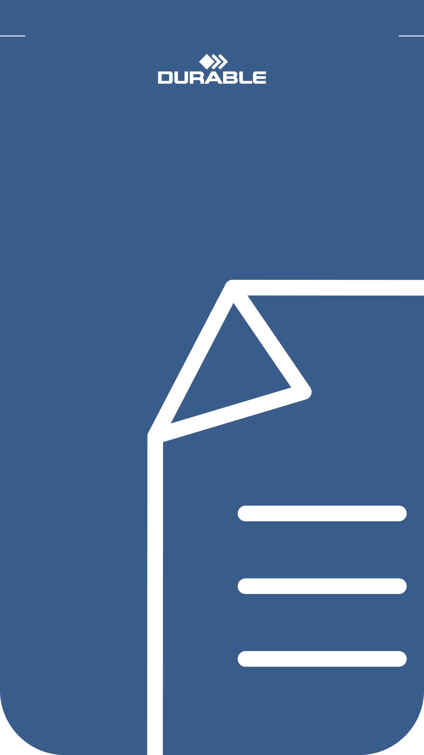 Durable 321106 Wertstoffbehälter 55l Metall (pulverbeschichtet) (B x H x T) 420 x 830 x 330mm Blau 1St.