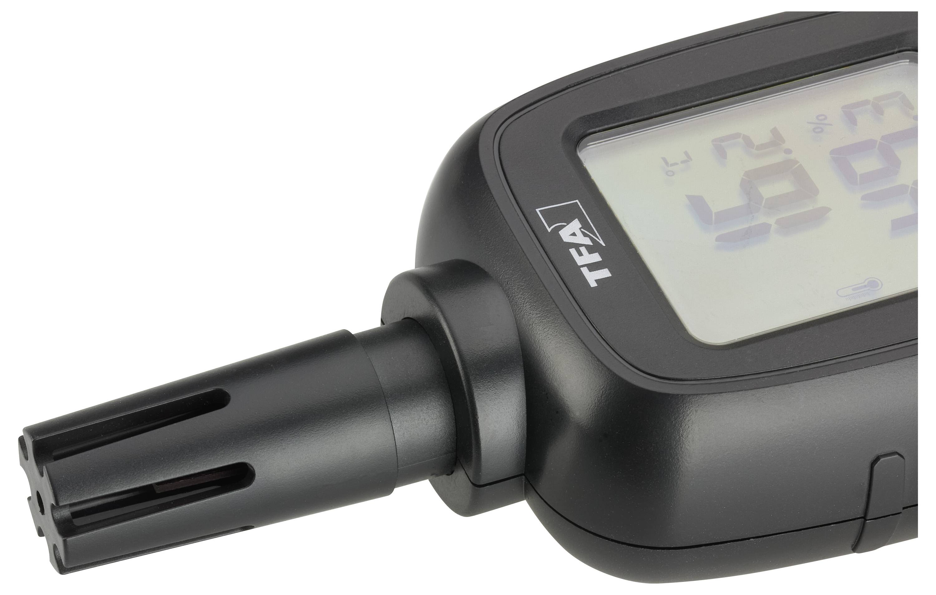 TFA Dostmann Digitales Profi-Thermo-Hygrometer Thermo-/Hygrometer Schwarz, Gelb 31.1066.01