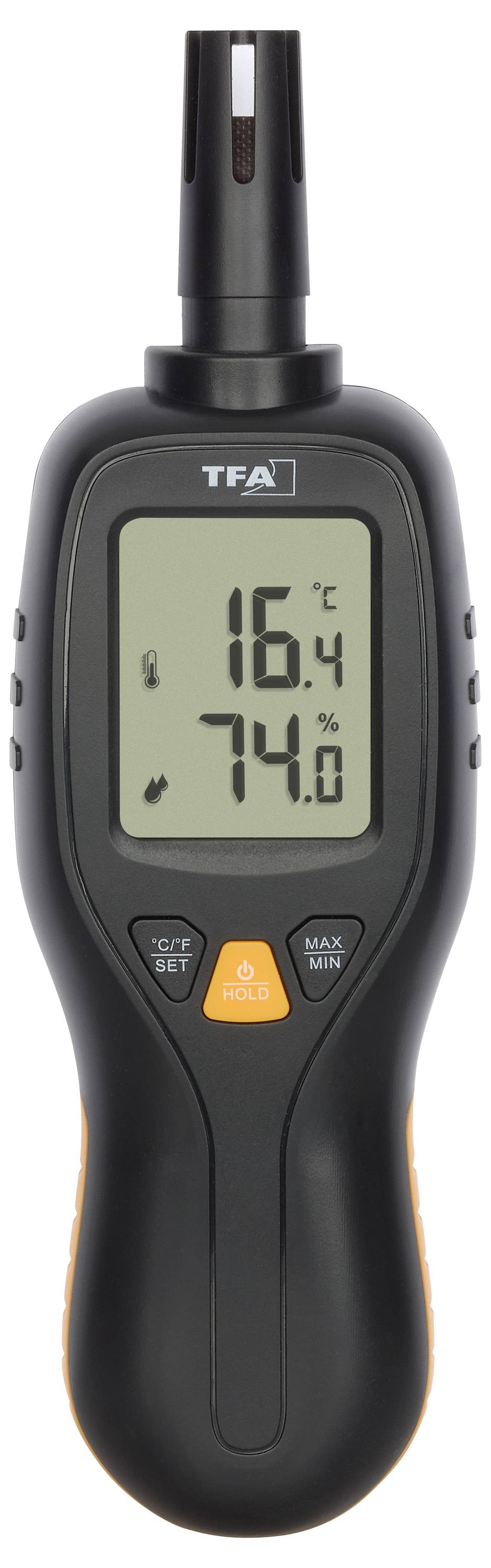 TFA Dostmann Digitales Profi-Thermo-Hygrometer Thermo-/Hygrometer Schwarz, Gelb 31.1066.01