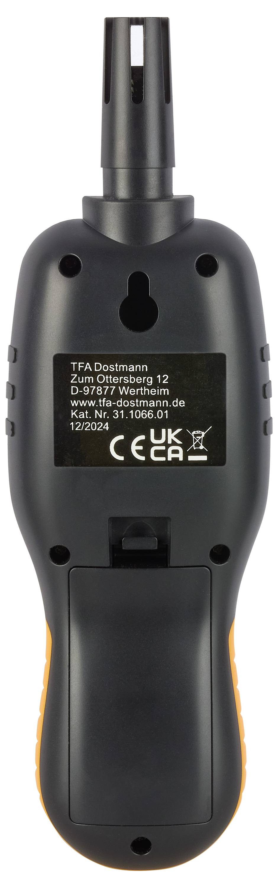 TFA Dostmann Digitales Profi-Thermo-Hygrometer Thermo-/Hygrometer Schwarz, Gelb 31.1066.01