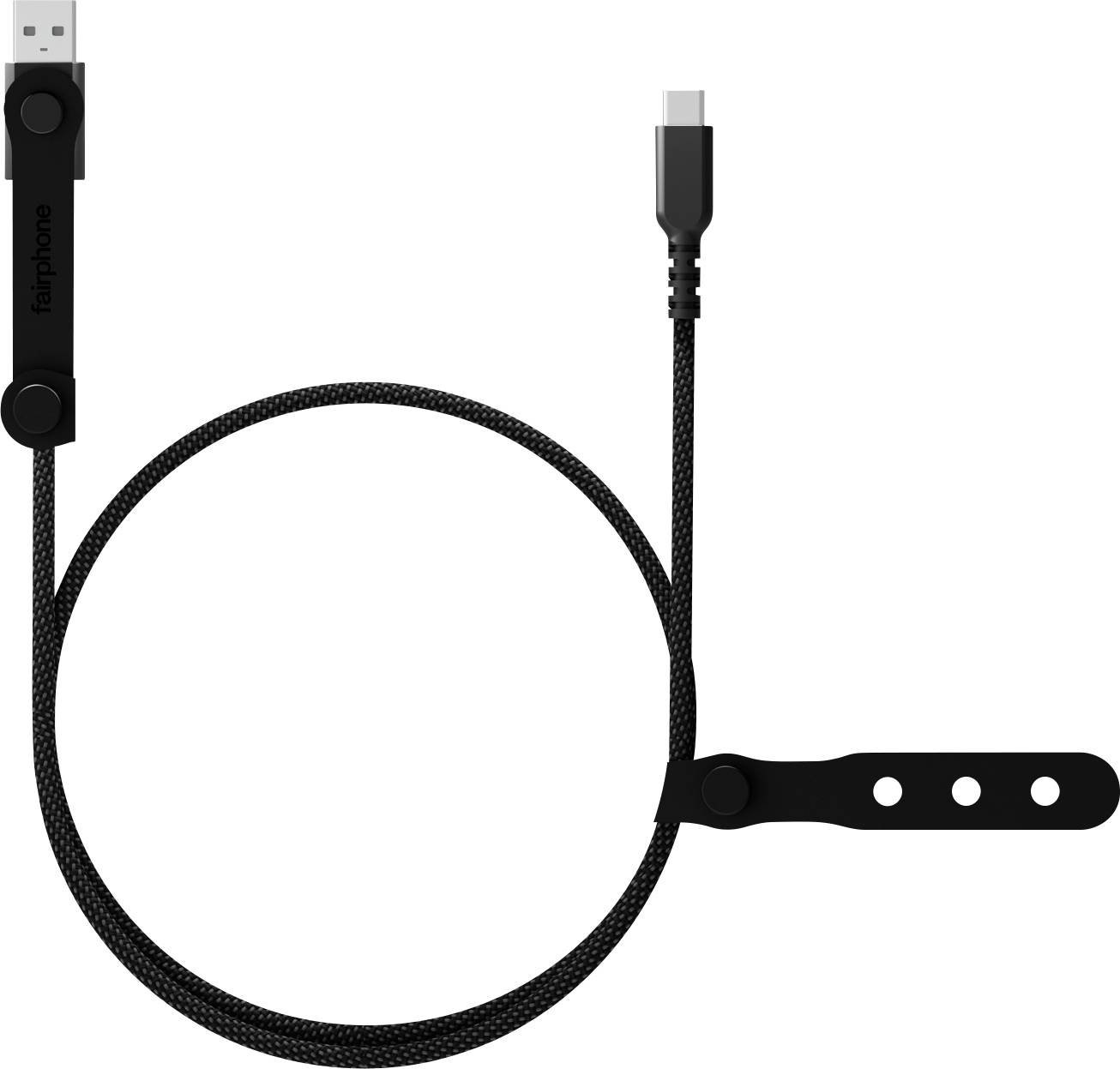 Fairphone USB-C® Kabel USB 2.0 USB-C® Stecker 1 m Schwarz ACCABL-2CC-WW1