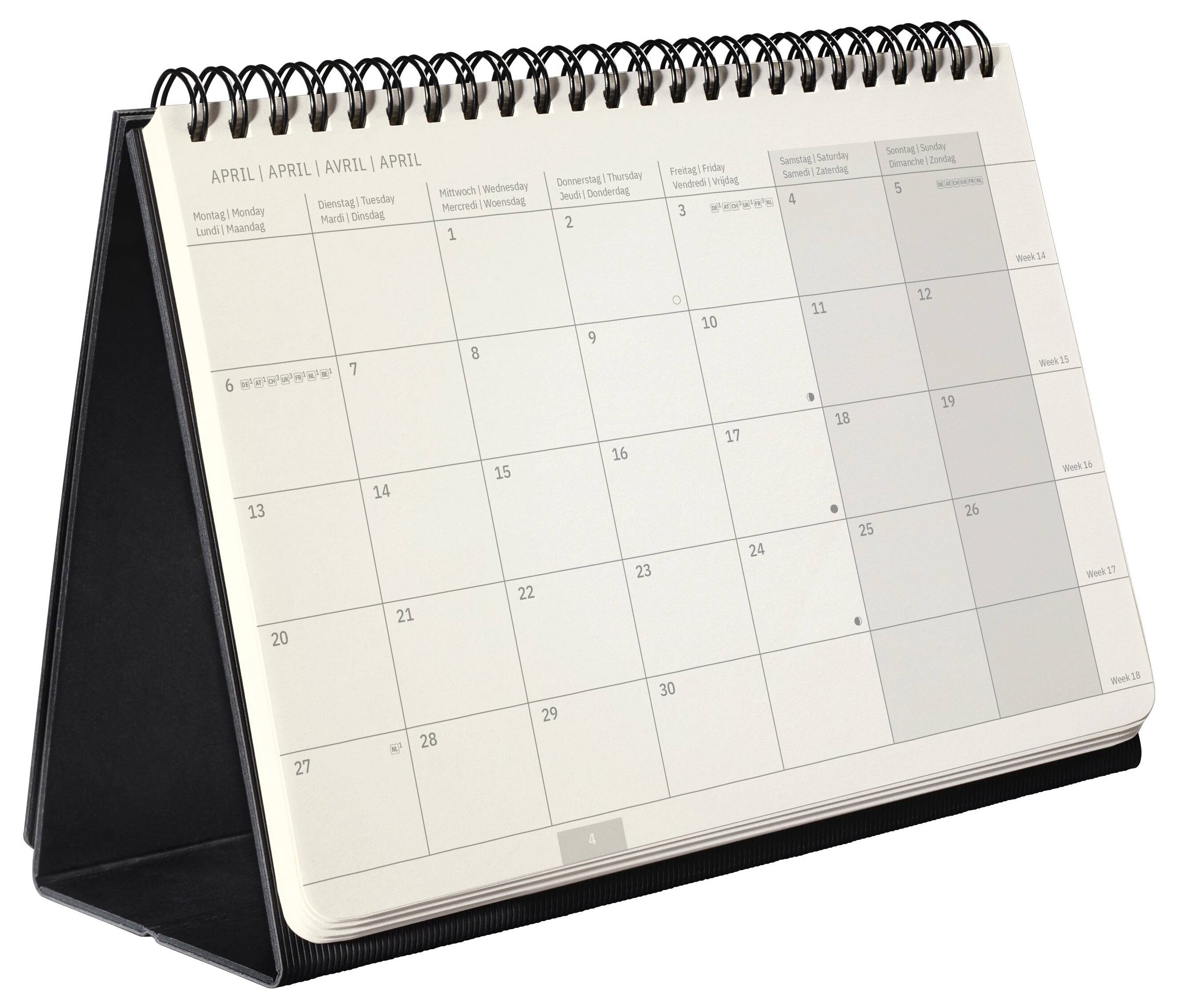 Sigel Tischkalender Conceptum 2026 Hardcover DIN A5 quer Schwarz C2681 1 St. Anzahl der Seiten: 144