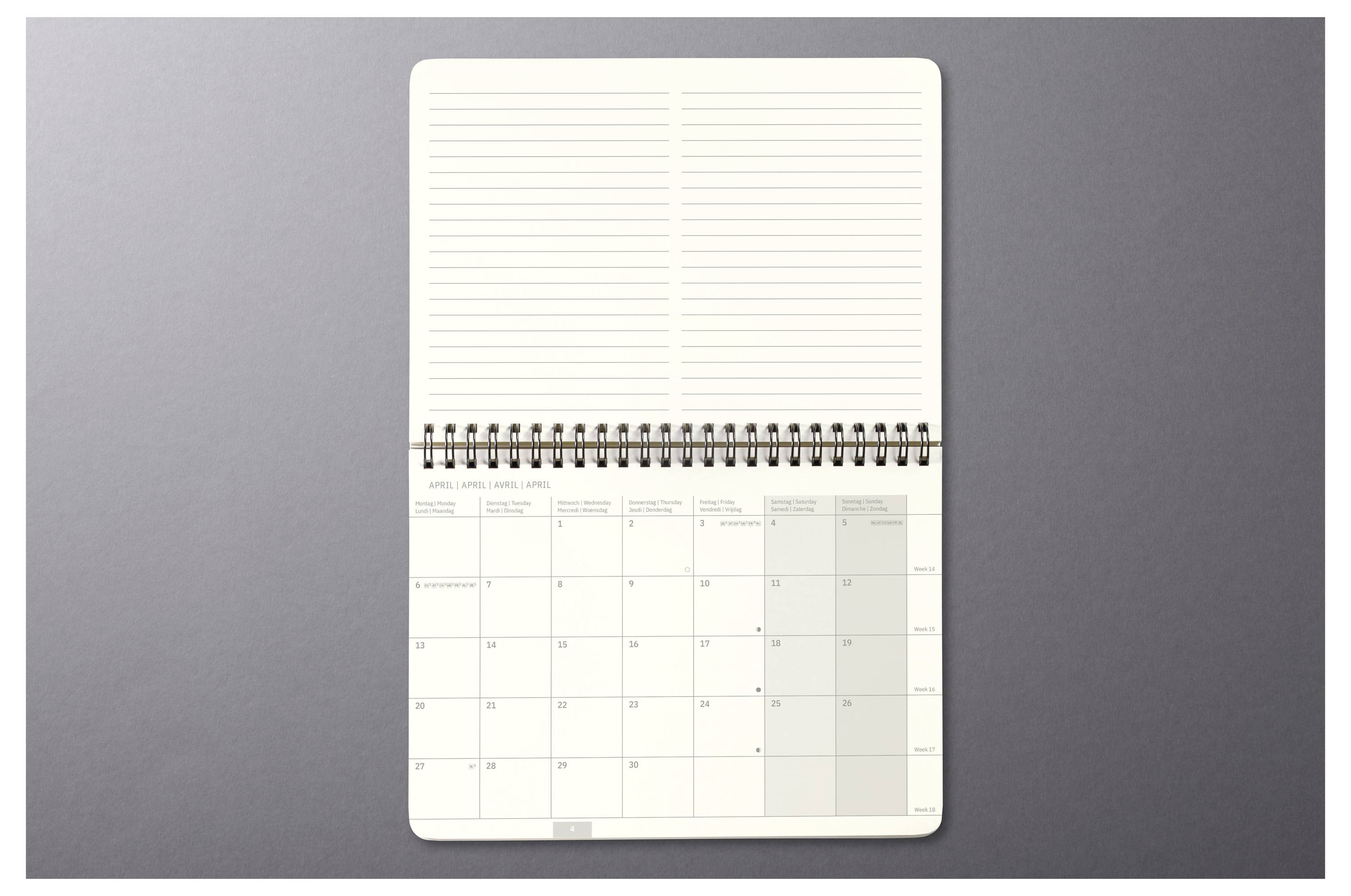 Sigel Tischkalender Conceptum 2026 Hardcover DIN A5 quer Schwarz C2681 1 St. Anzahl der Seiten: 144