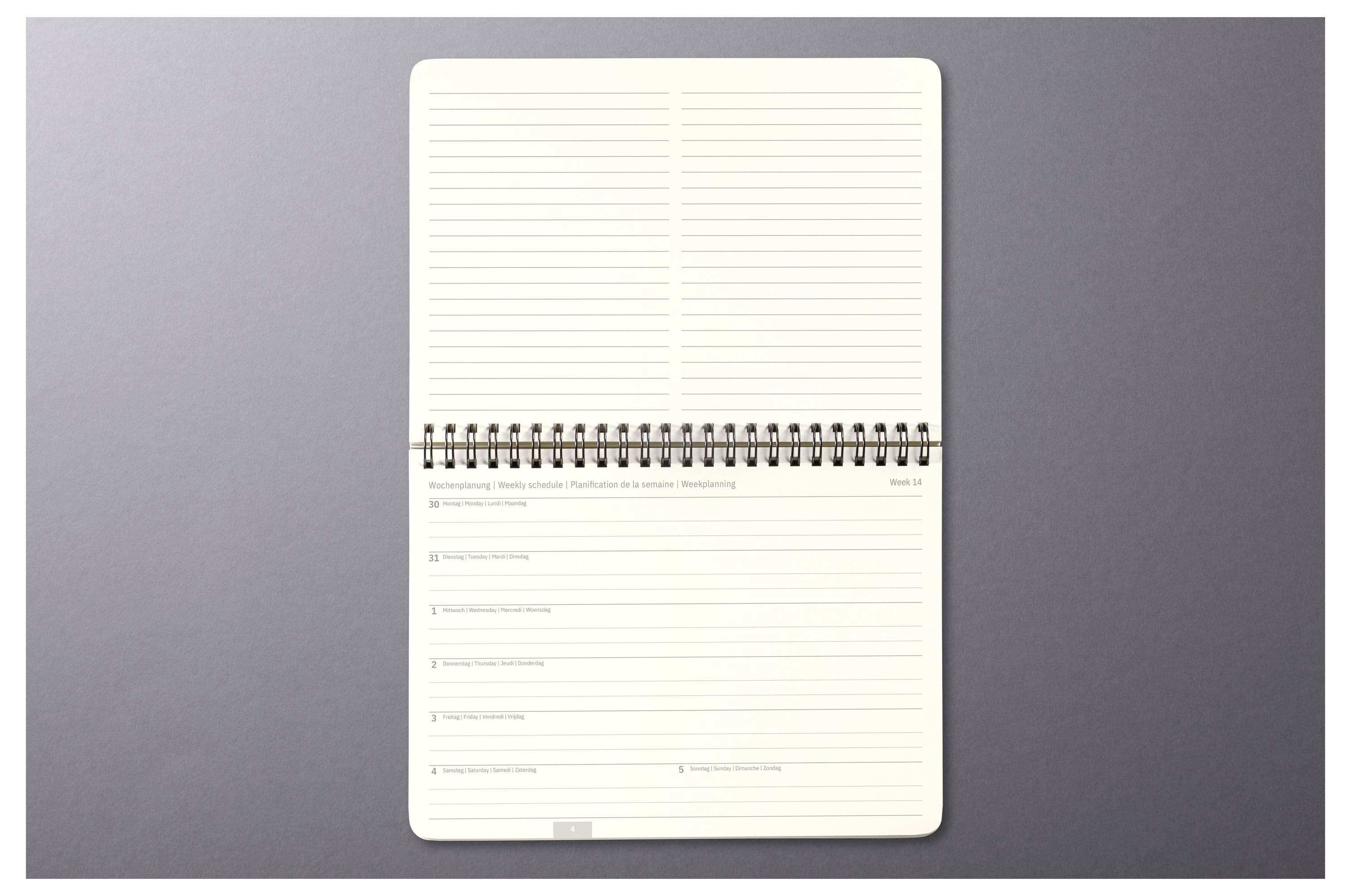 Sigel Tischkalender Conceptum 2026 Hardcover DIN A5 quer Schwarz C2681 1 St. Anzahl der Seiten: 144