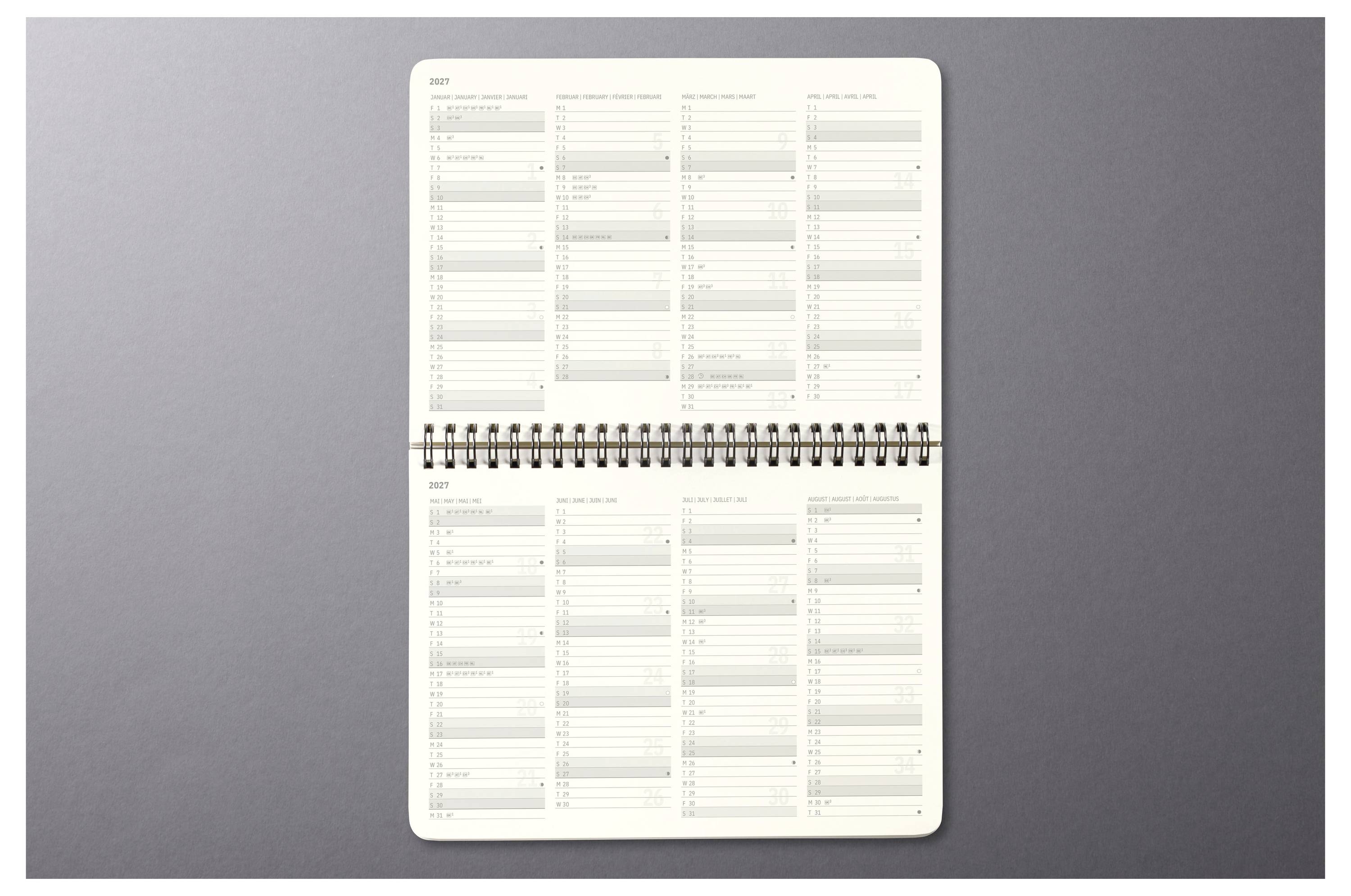 Sigel Tischkalender Conceptum 2026 Hardcover DIN A5 quer Schwarz C2681 1 St. Anzahl der Seiten: 144