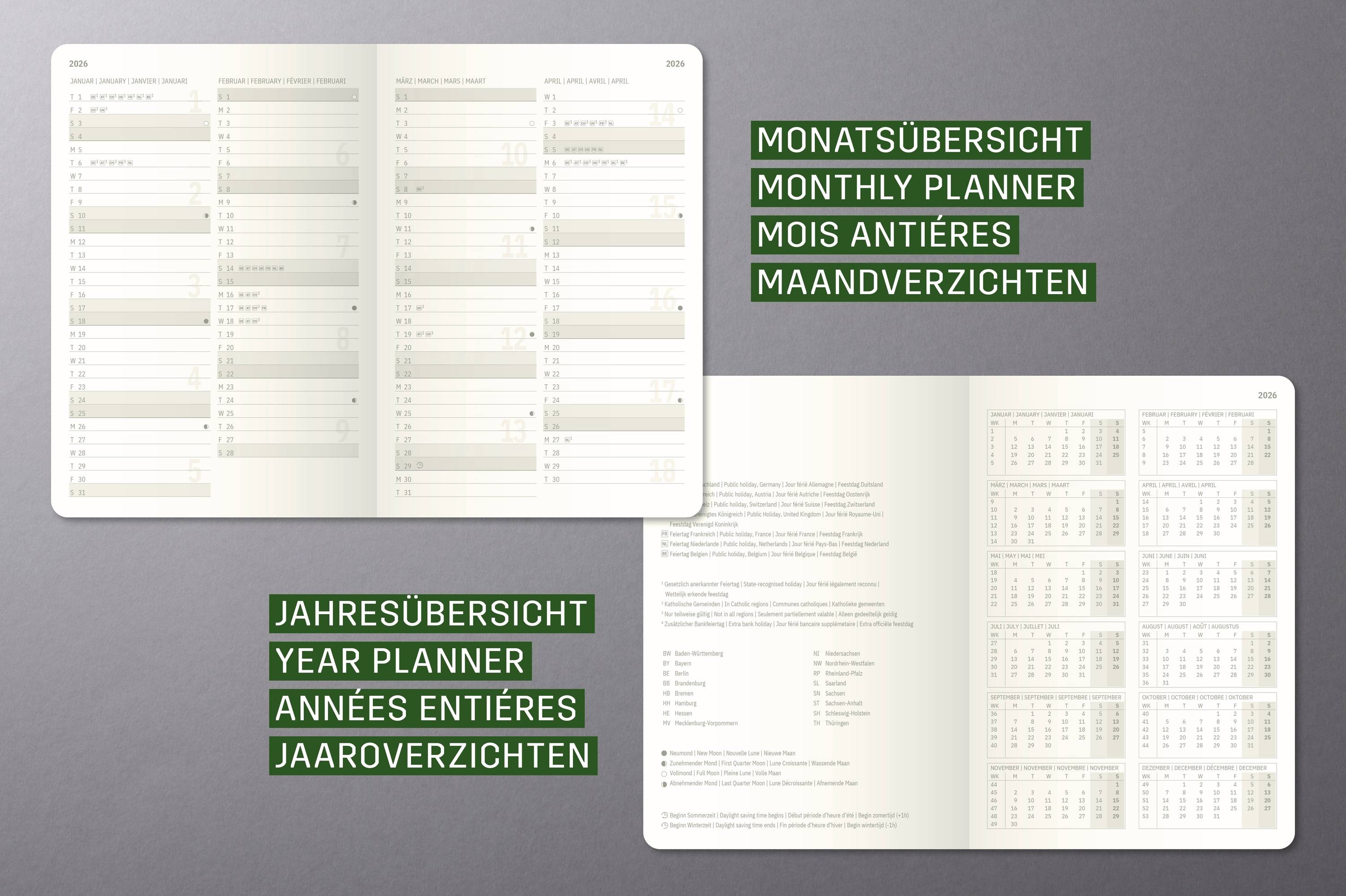 Sigel Tischkalender Conceptum 2026 Softcover DIN A6 Dunkelblau C2687 1 St. Anzahl der Seiten: 64