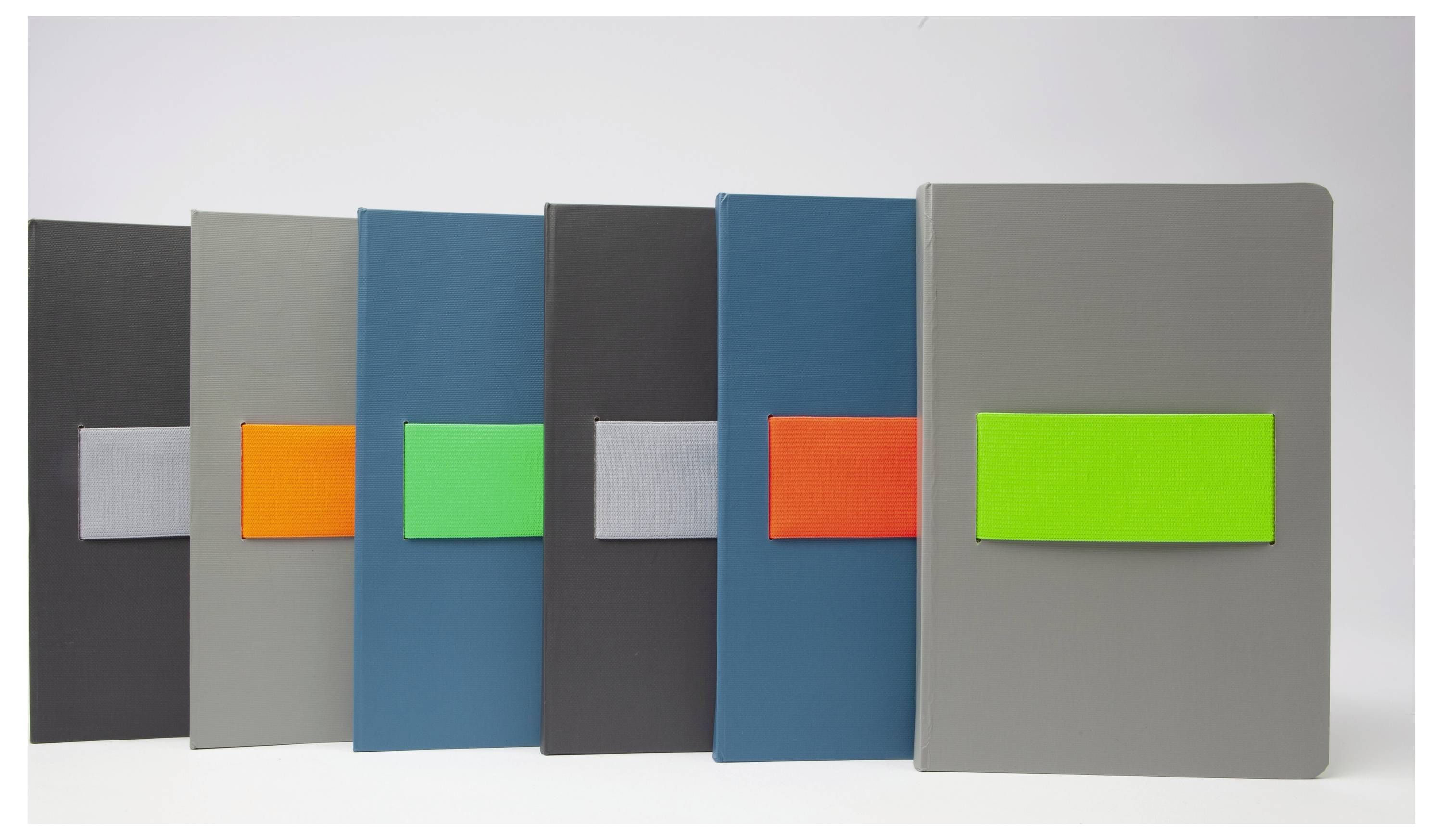 Sigel LS200 Notizbuch Linescape Hardcover DIN A5 kariert Hellgrau, Neonorange Anzahl der Blätter: 88