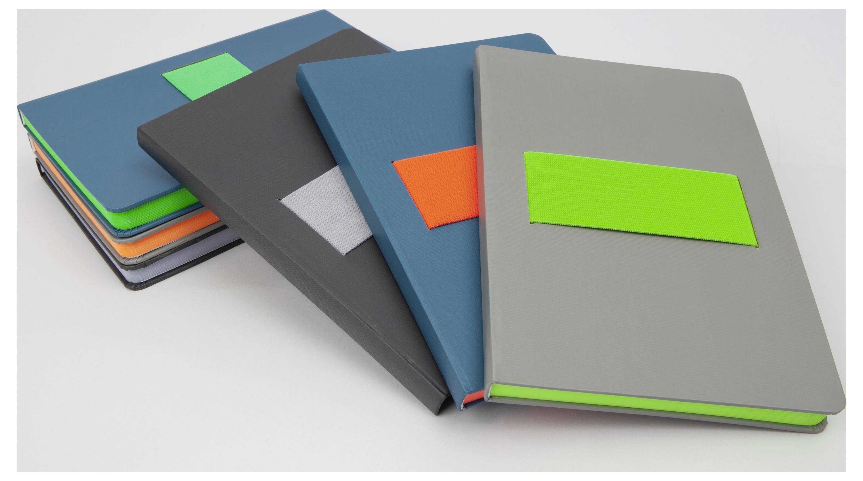 Sigel LS200 Notizbuch Linescape Hardcover DIN A5 kariert Hellgrau, Neonorange Anzahl der Blätter: 88