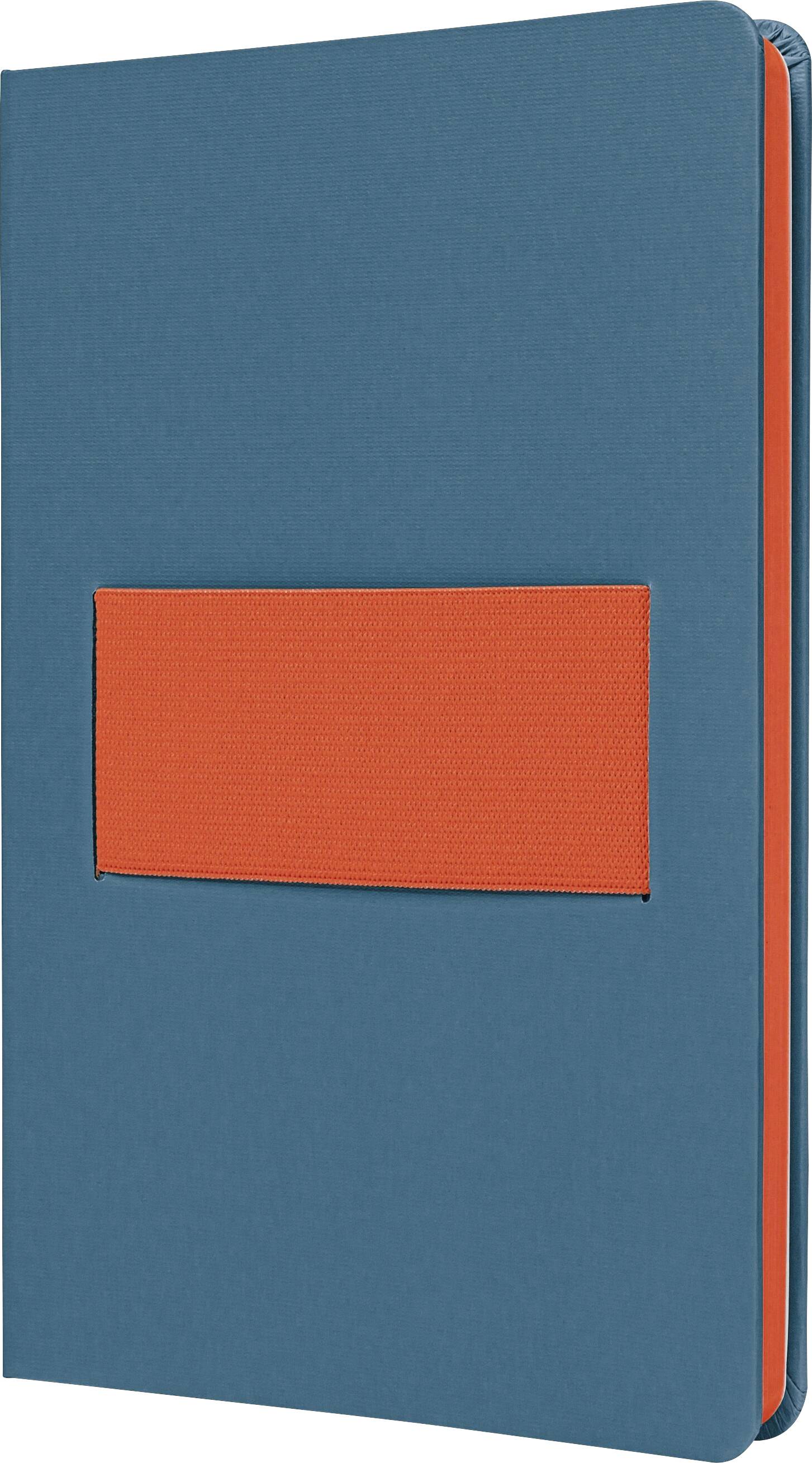 Sigel LS205 Notizbuch Linescape Hardcover DIN A5 liniert Mittelblau, Neonorange Anzahl der Blätter