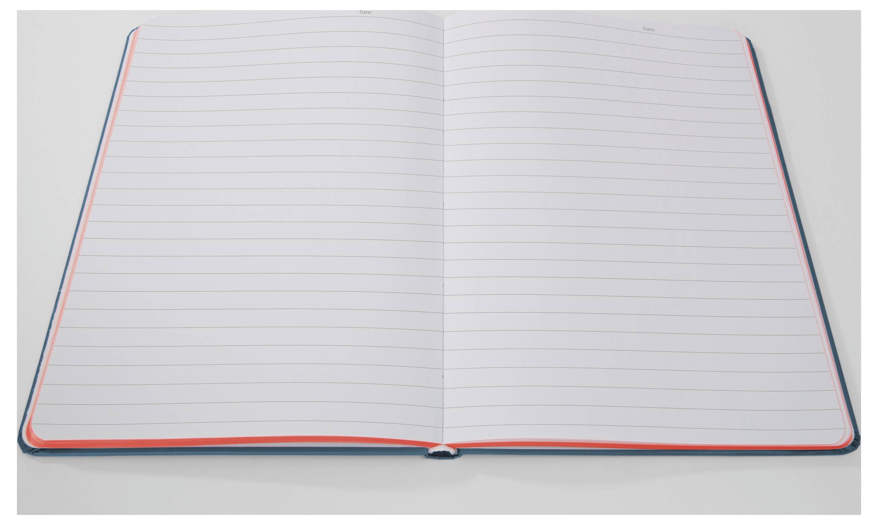 Sigel LS205 Notizbuch Linescape Hardcover DIN A5 liniert Mittelblau, Neonorange Anzahl der Blätter: 88