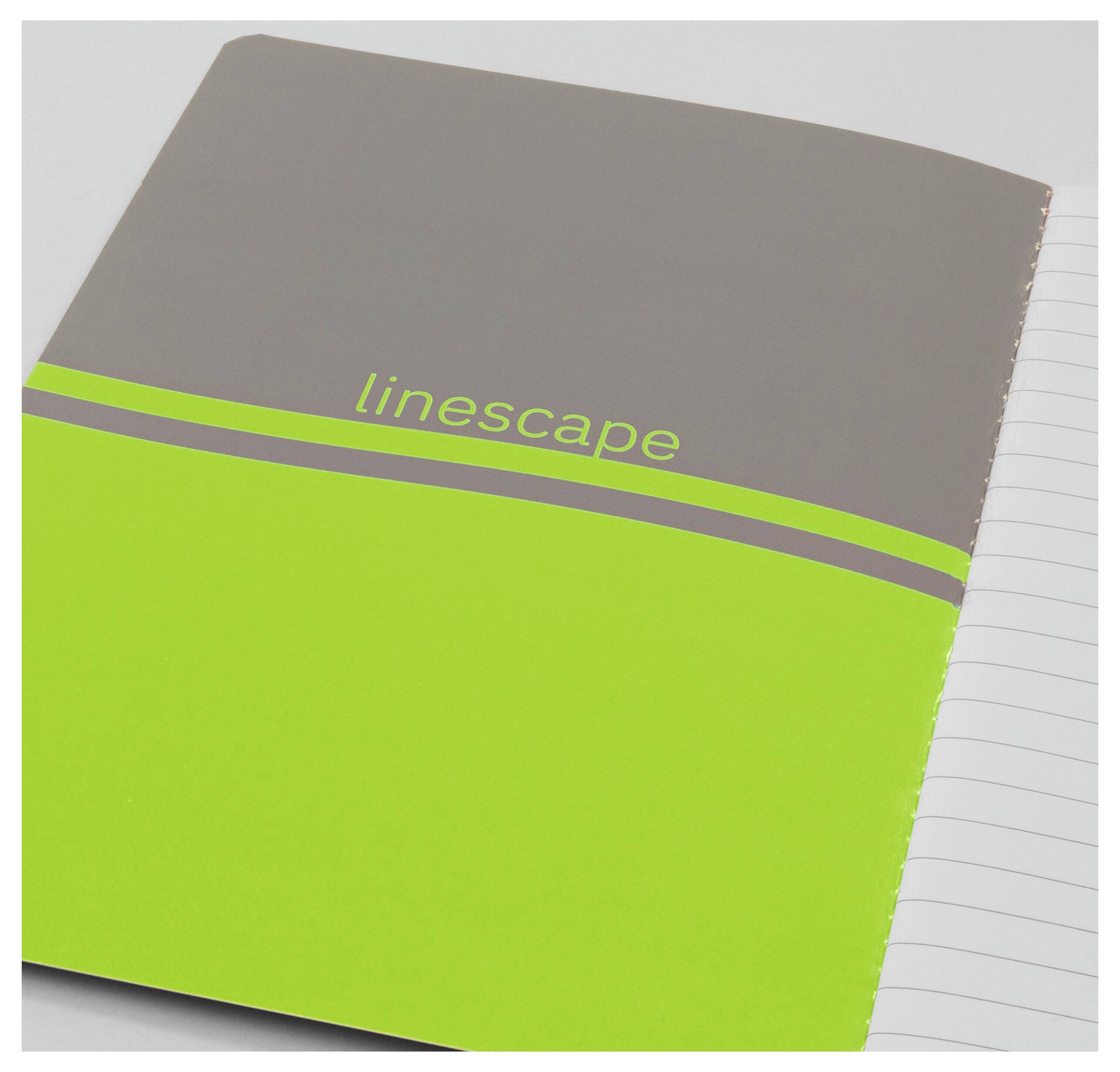 Sigel LS301 Notizheft Linescape Softcover 2 St. DIN A5 liniert Hellgrau, Neongrün Anzahl der Blätte