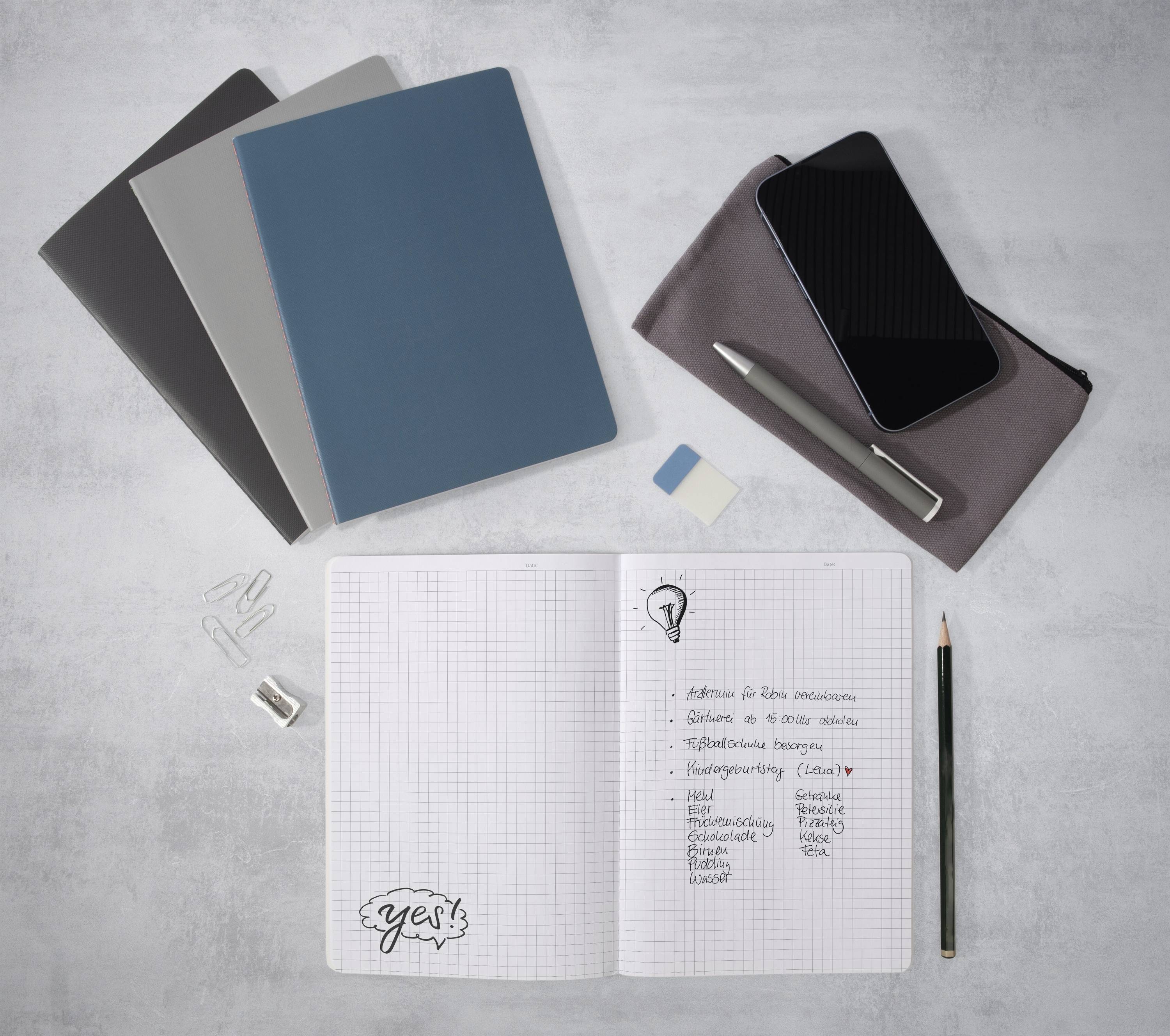 Sigel LS305 Notizheft Linescape Softcover 2 St. DIN A5 liniert Mittelblau, Neonorange Anzahl der Blätter: 34