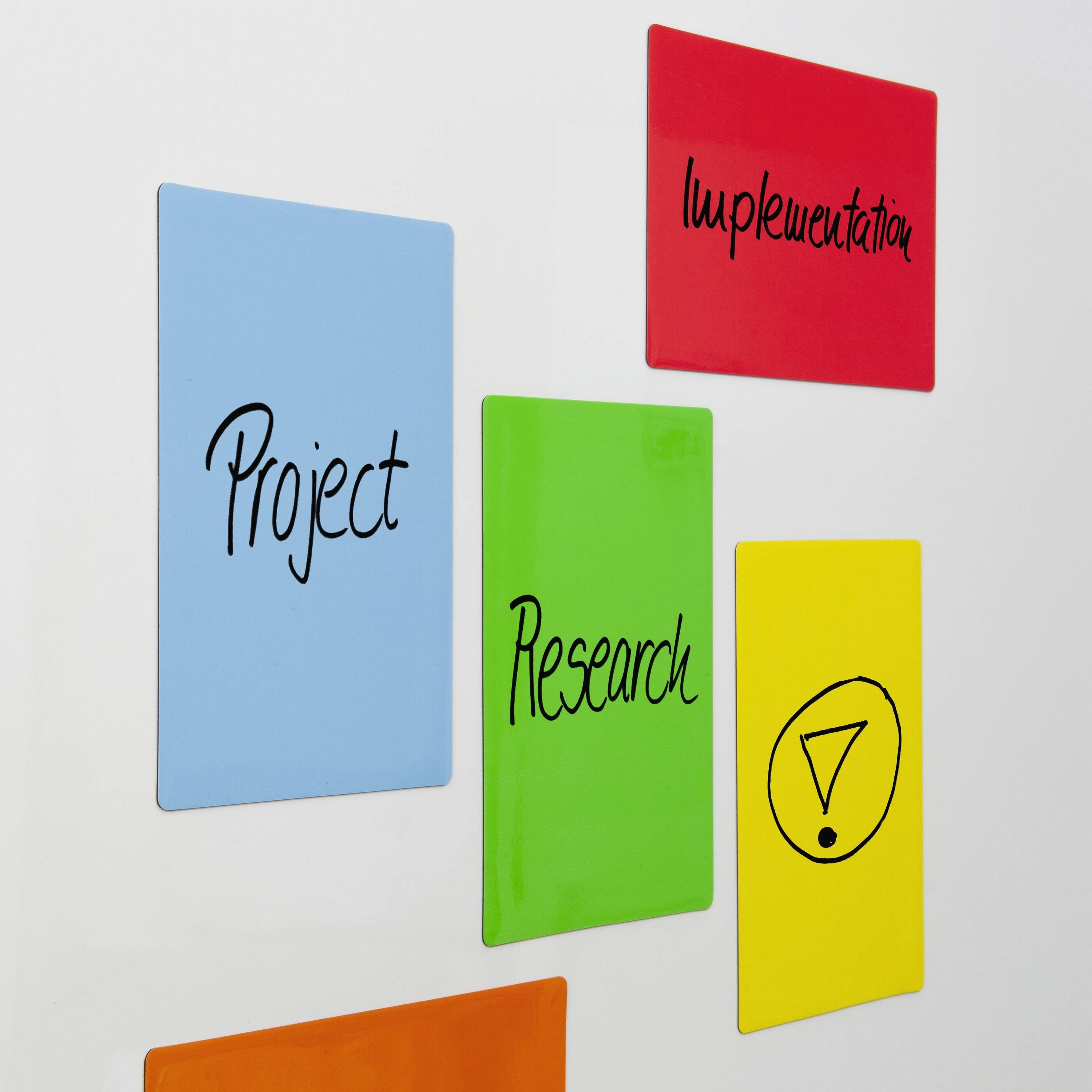 Sigel MU103 Haftnotiz Magnetic Notes 15 cm x 10 cm Blau, Gelb, Grün, Orange, Rot 25 St.