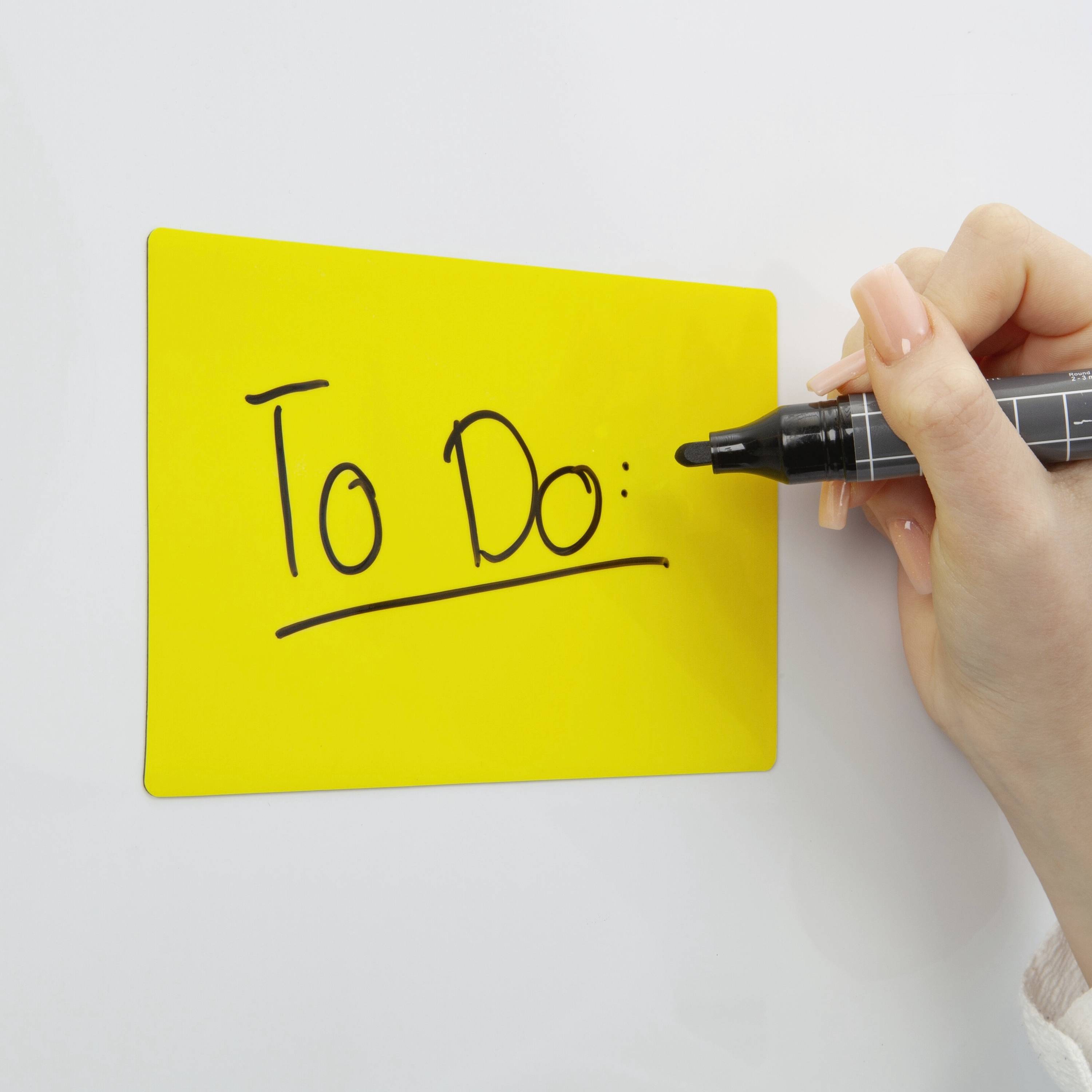 Sigel MU103 Haftnotiz Magnetic Notes 15 cm x 10 cm Blau, Gelb, Grün, Orange, Rot 25 St.