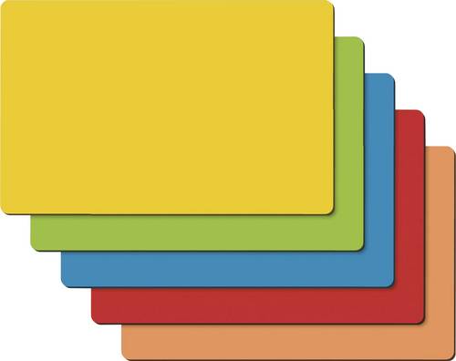 Sigel MU103 Haftnotiz Magnetic Notes 15 cm x 10 cm Blau, Gelb, Grün, Orange, Rot 25 St.