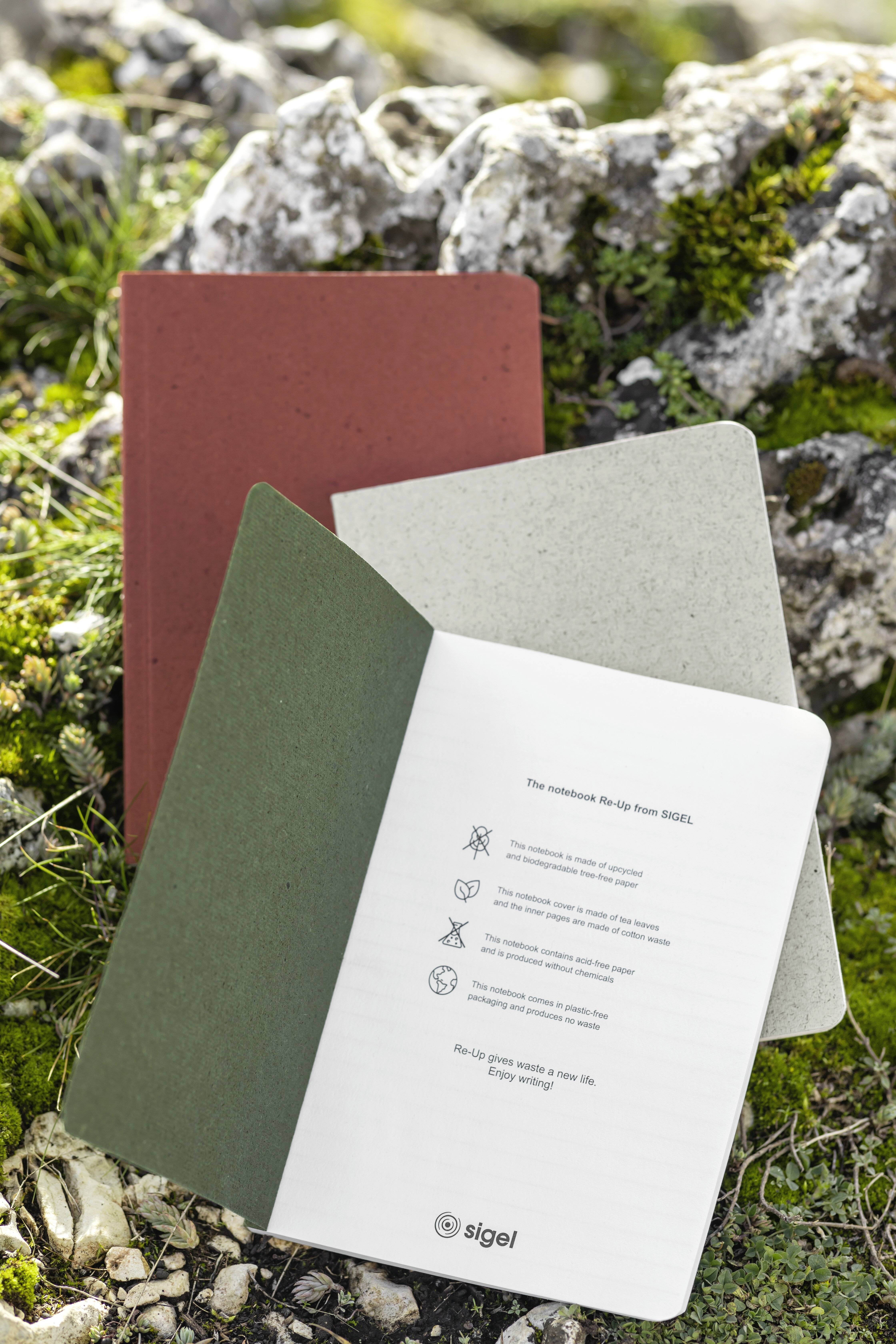 Sigel RU200 Notizbuch Re-Up Softcover DIN A5 kariert Kalkweiß Anzahl der Blätter: 50