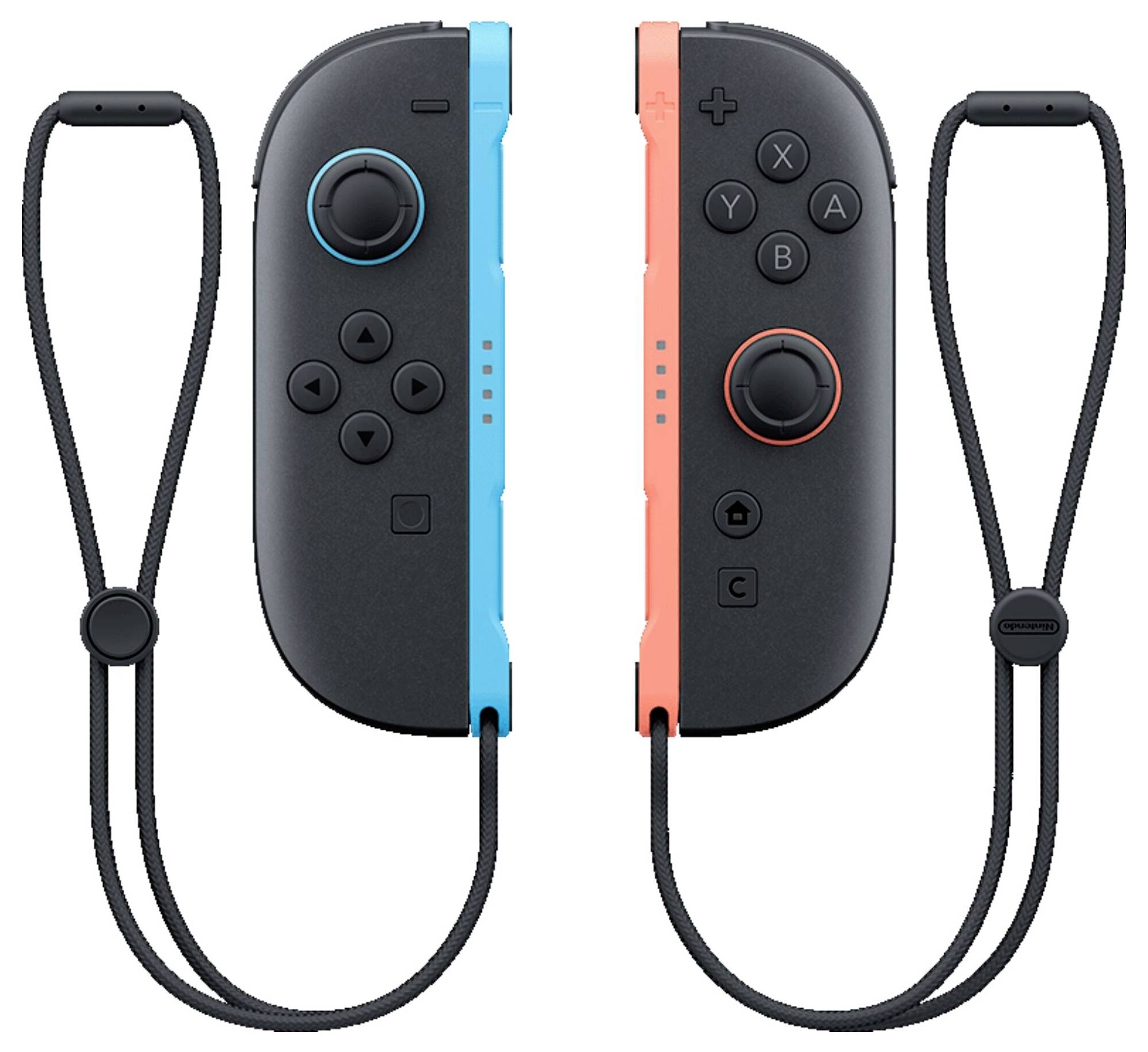 Nintendo Joystick Switch Hell-Blau-Schwarz, Hell-Rot-Schwarz