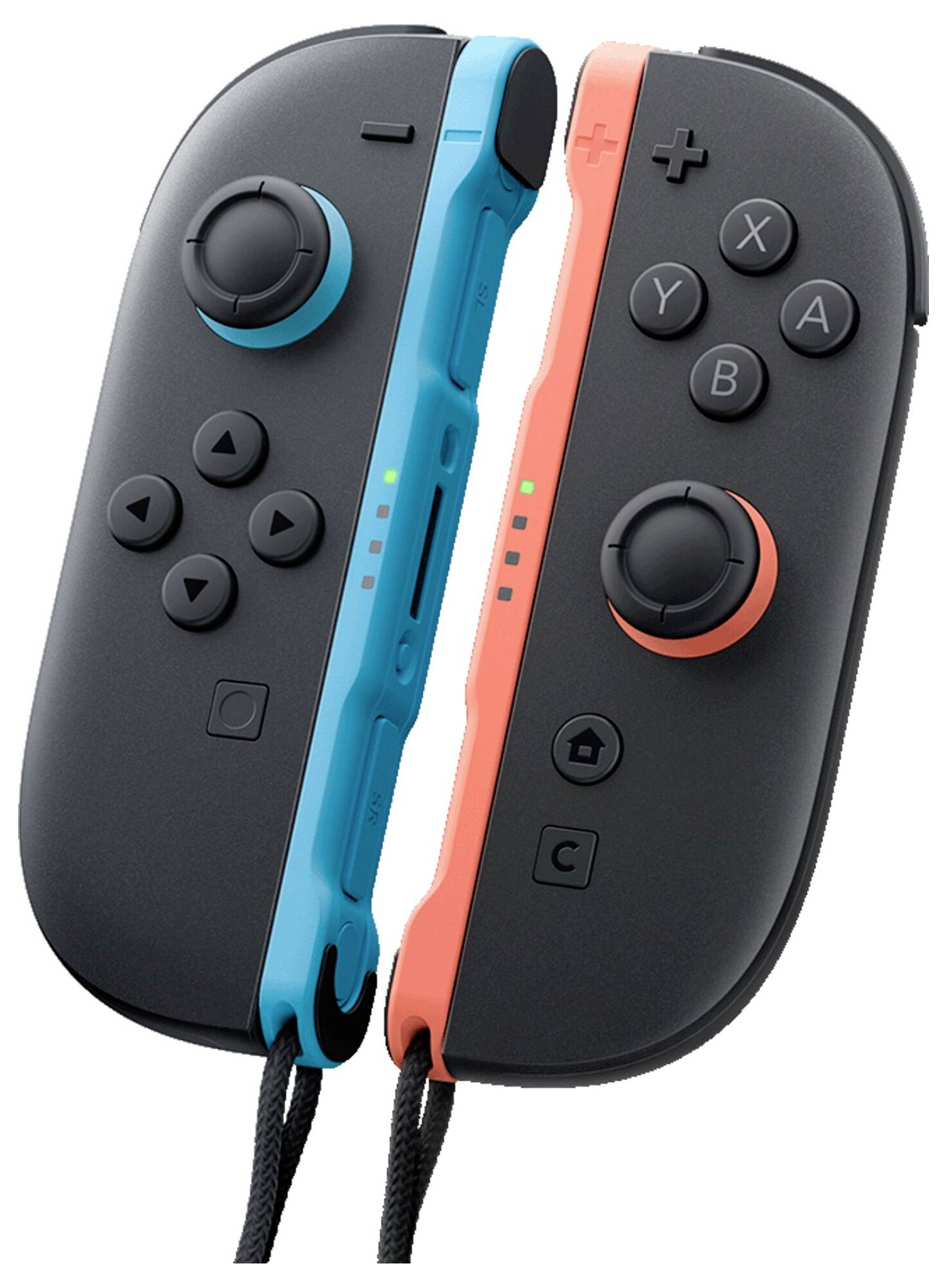 Nintendo Joystick Switch Hell-Blau-Schwarz, Hell-Rot-Schwarz
