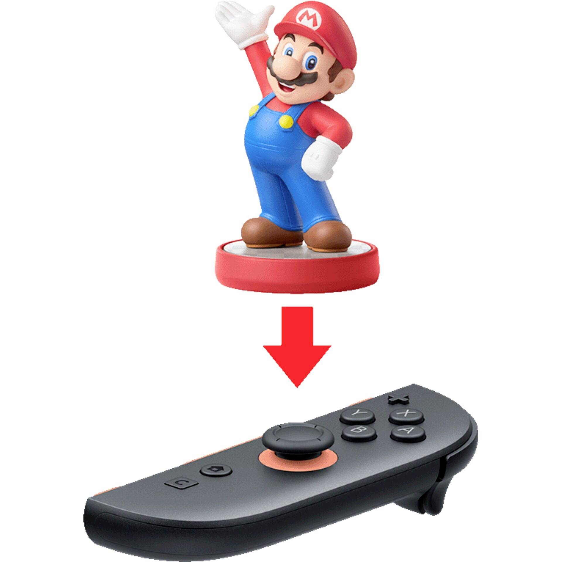 Nintendo Joystick Nintendo Switch Hell-Rot-Schwarz