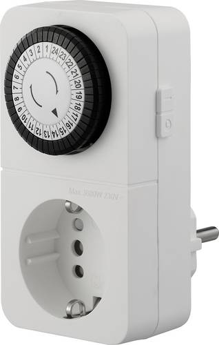 Sygonix SY-6906478 Steckdosen-Timer analog Tagesprogramm 3680 W Dauerbetrieb