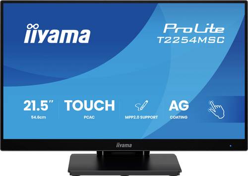Iiyama ProLite T2254MSC Touchscreen-Monitor EEK D (A - G) 54.6 cm (21.5 Zoll) 16:9 4 ms IPS LED