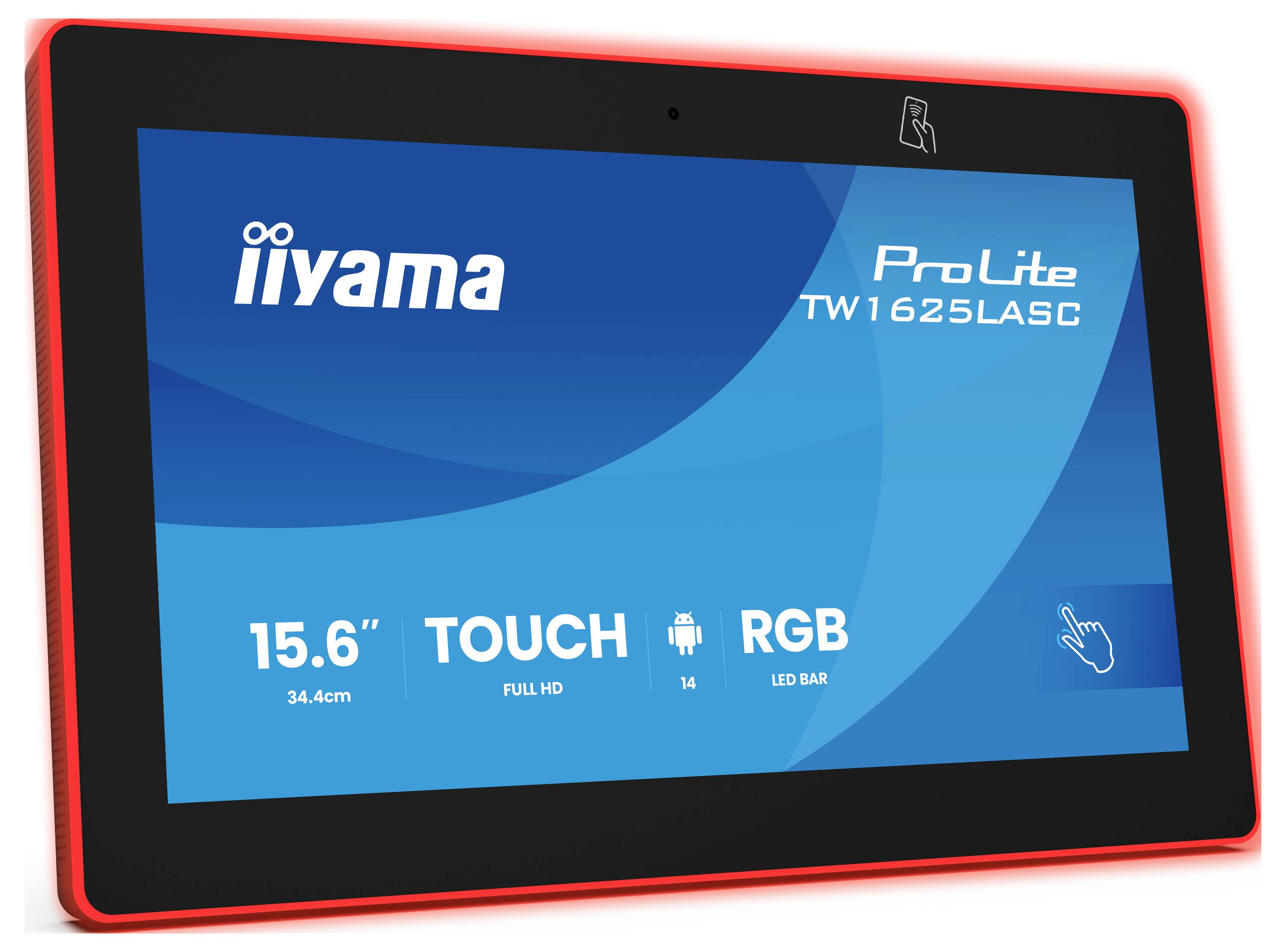 Iiyama ProLite Touchscreen-Monitor 39.6cm (15.6 Zoll) 16:9 20 ms IPS LED