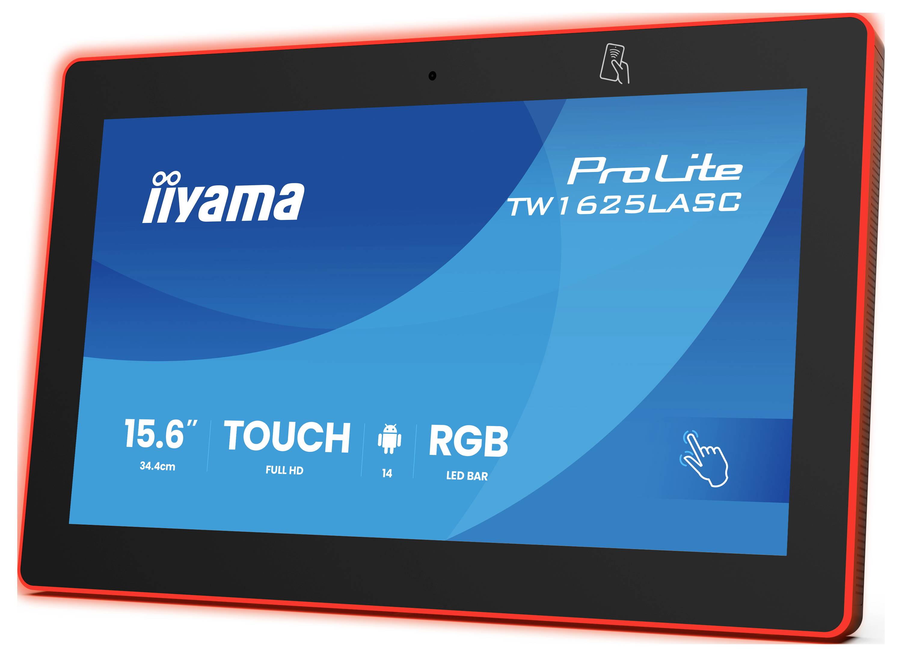 Iiyama ProLite Touchscreen-Monitor 39.6cm (15.6 Zoll) 16:9 20 ms IPS LED