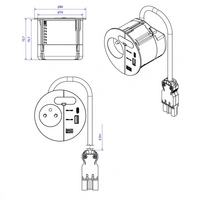 Bachmann 938.304 Tischsteckdose Weiß Bachmann 938.304 Tischsteckdose Weiß