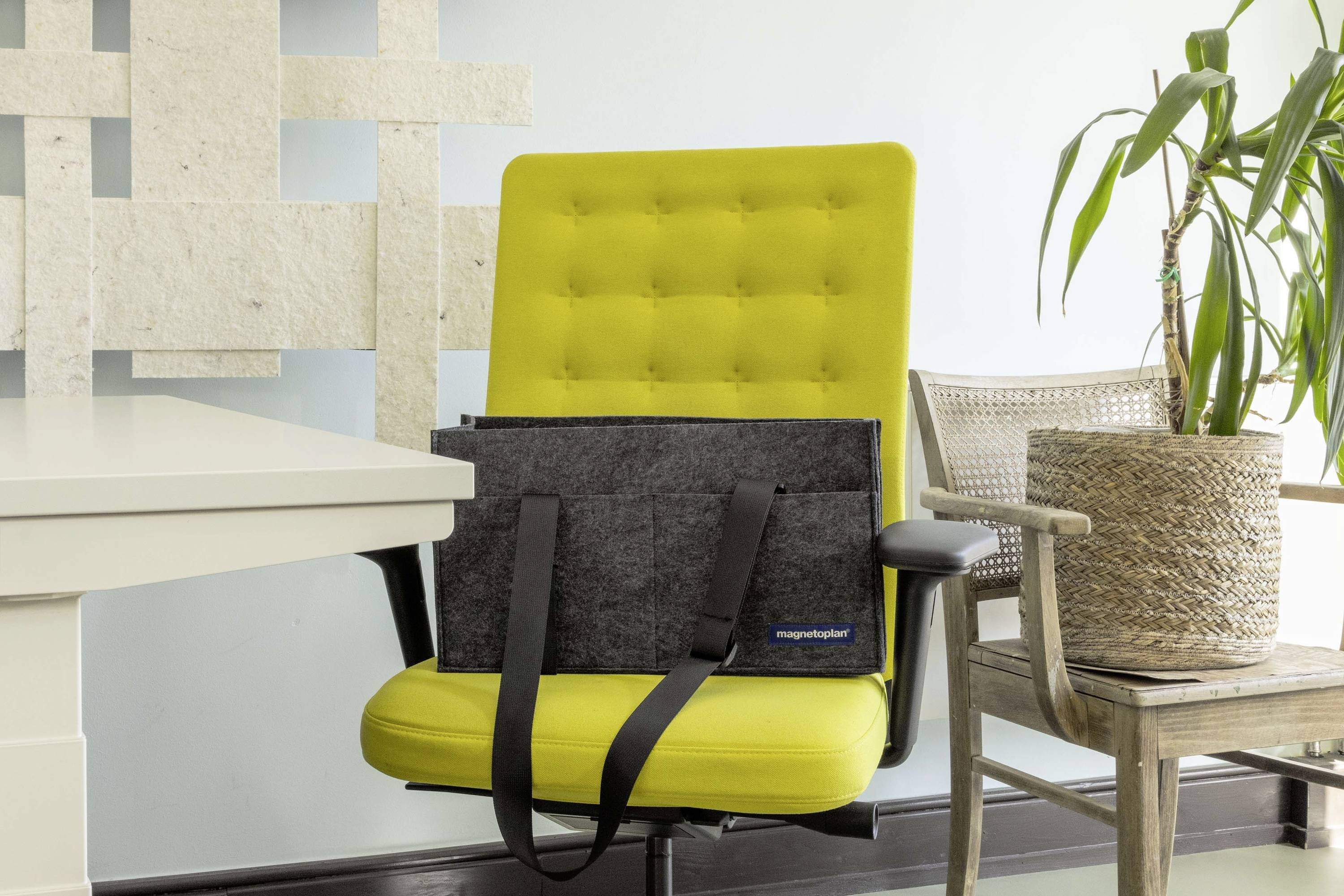 Magnetoplan Desk Sharing & Hot Desking Bag ecoAware Tragetasche 11126 45cm x 25cm x 15cm Grau