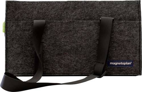 Magnetoplan Desk Sharing & Hot Desking Bag Tragetasche 11126 45 cm x 25 cm x 15 cm Grau Schultergur