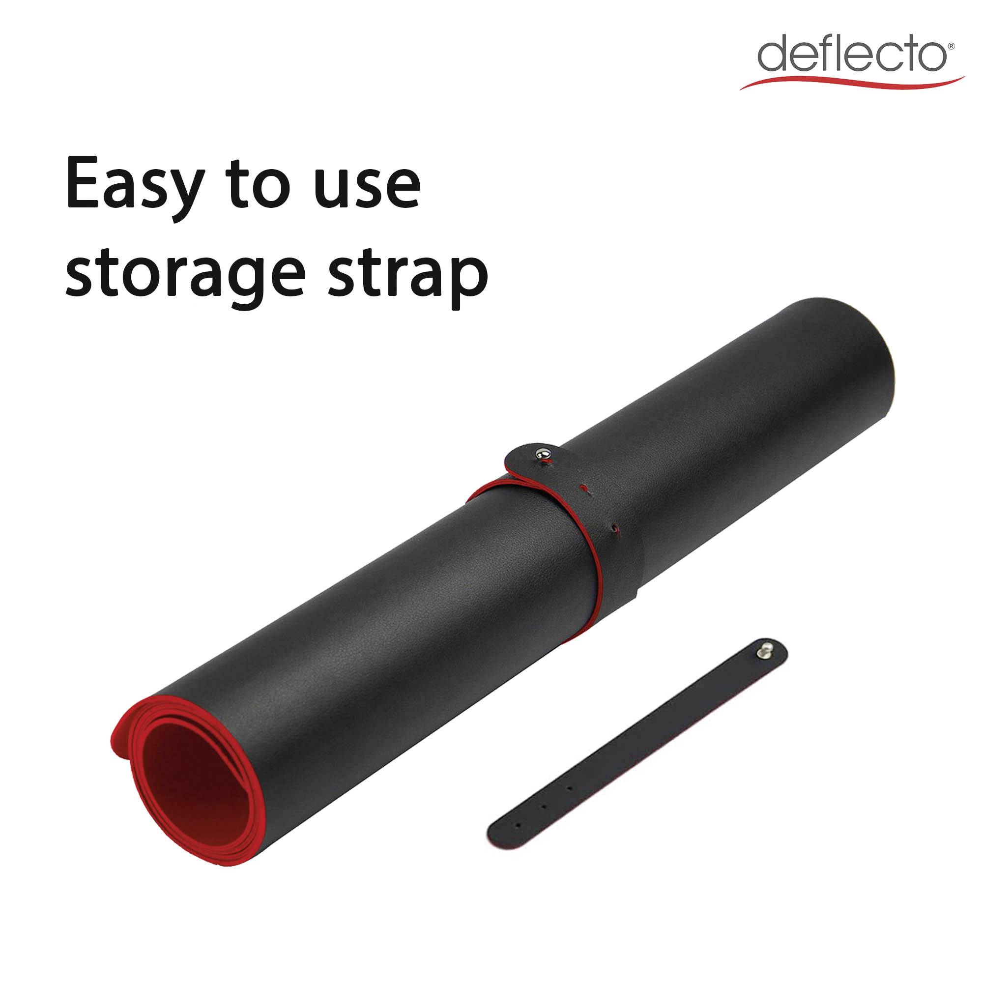 Deflecto DM8040BR Schreibunterlage Schwarz, Rot (B x H) 800mm x 400mm