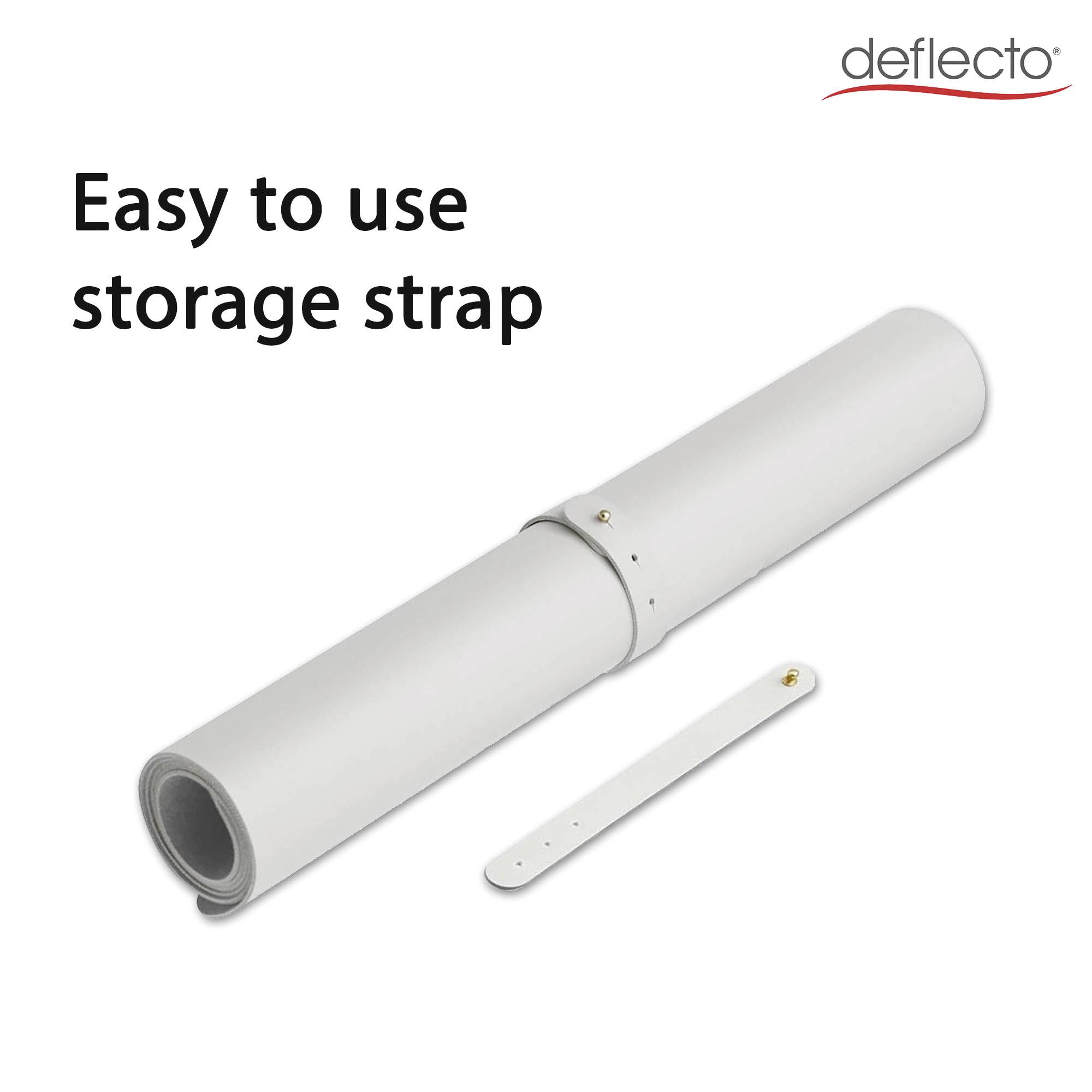 Deflecto DM8040GW Schreibunterlage Grau, Weiß (B x H) 800mm x 400mm