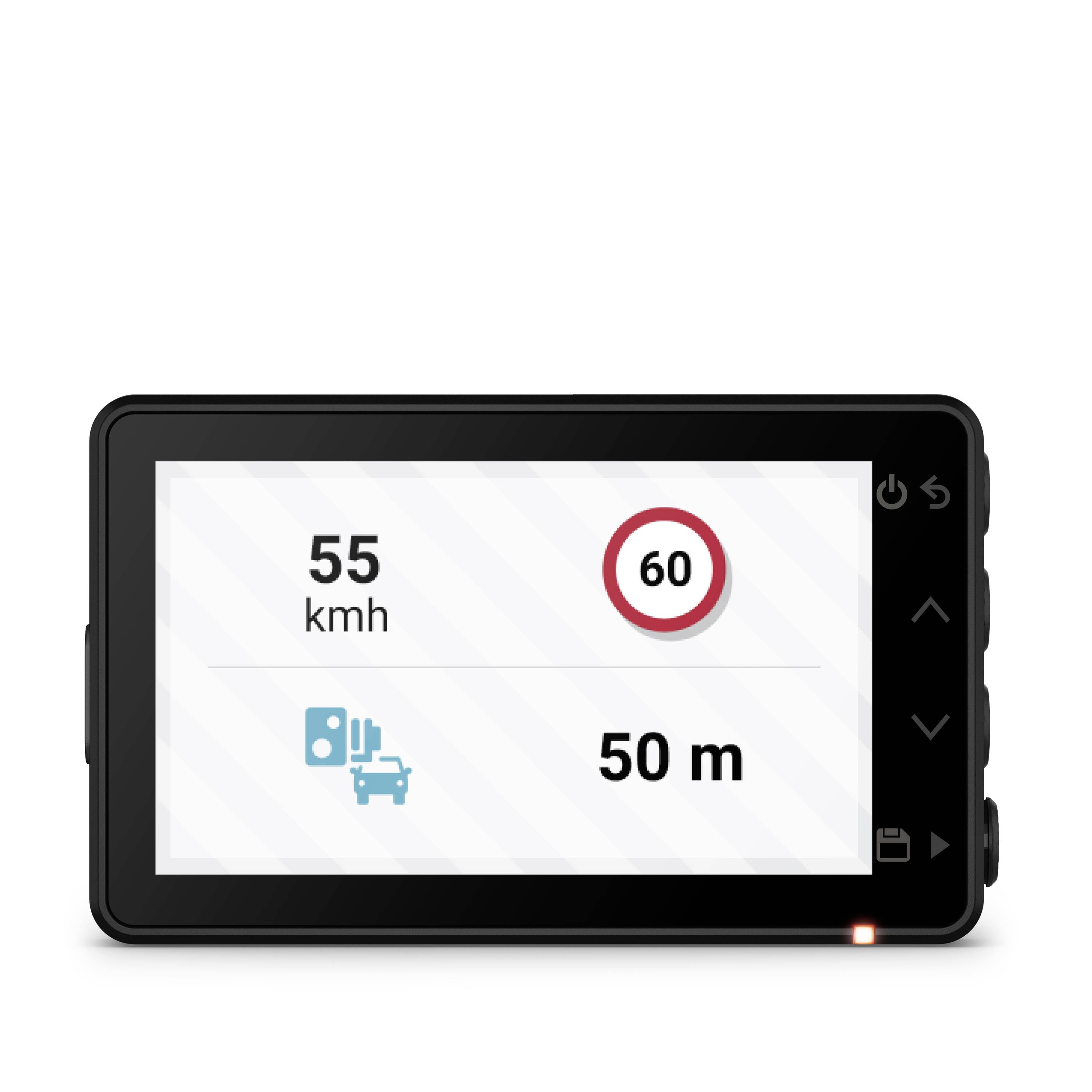 Garmin X110 Dashcam mit GPS Akku, Auffahrwarner, Display, Fahrspurassistent, GPS mit Radarerkennung, G-Sensor, Mikrofon, WLAN