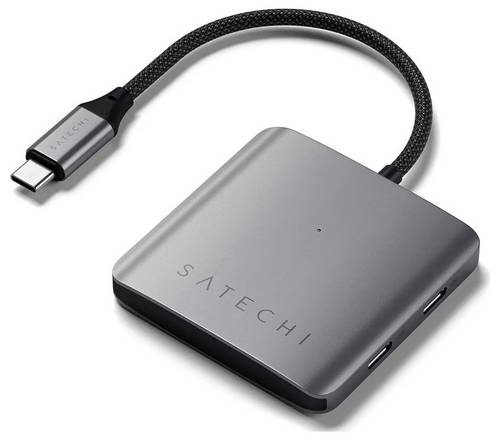 Satechi ST-H4CPDM interface hub USB Type-C 10000 Mbit/s Grey