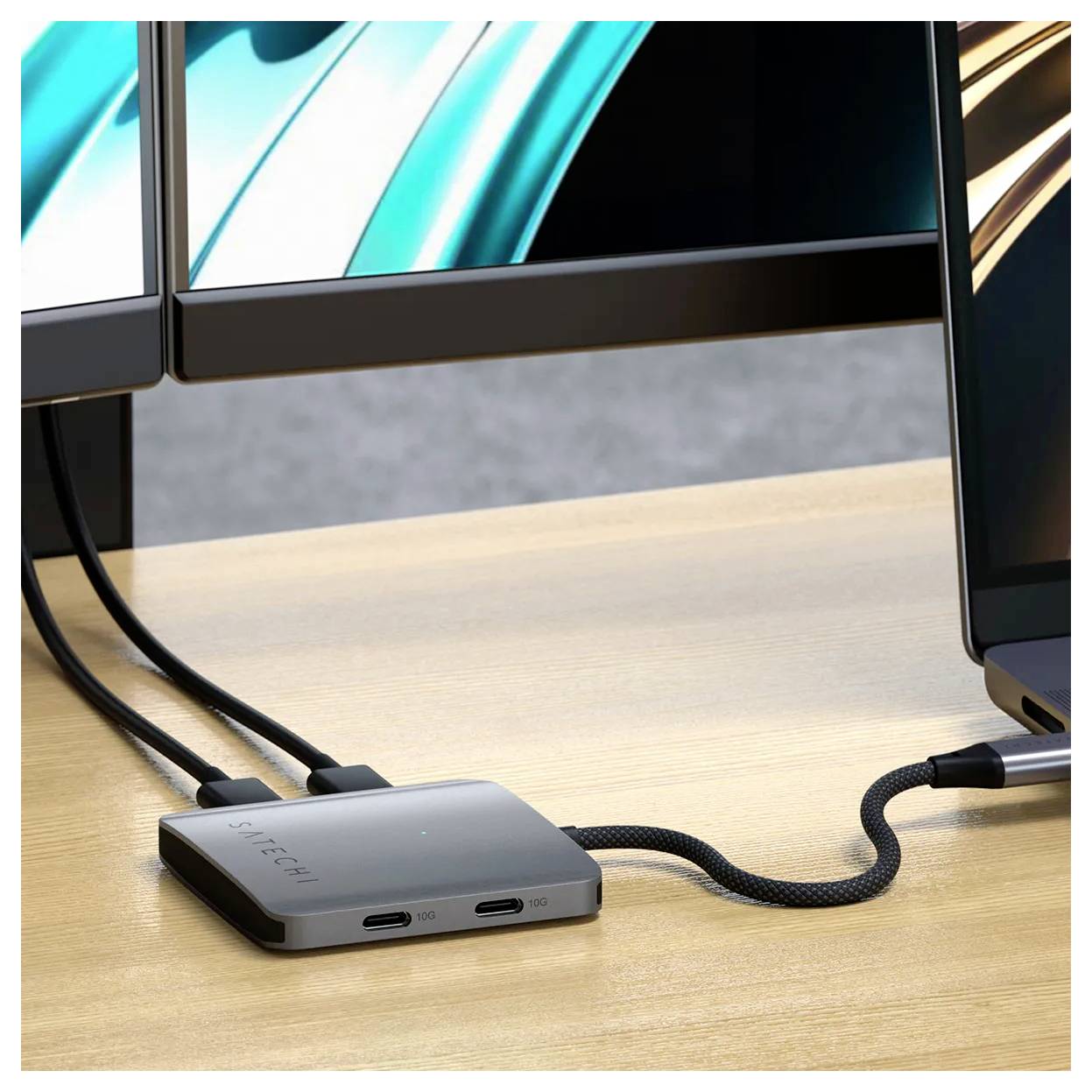 Satechi USB-C® Dockingstation ST-H4CPDM Passend für Marke Dockingstations: Apple MacBook