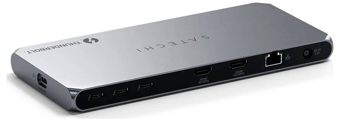 Satechi Thunderbolt™ 4 Dockingstation ST-DT4MDM-EU USB-C® Power Delivery