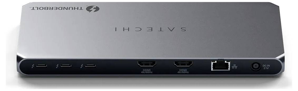Satechi Thunderbolt™ 4 Dockingstation ST-DT4MDM-EU USB-C® Power Delivery
