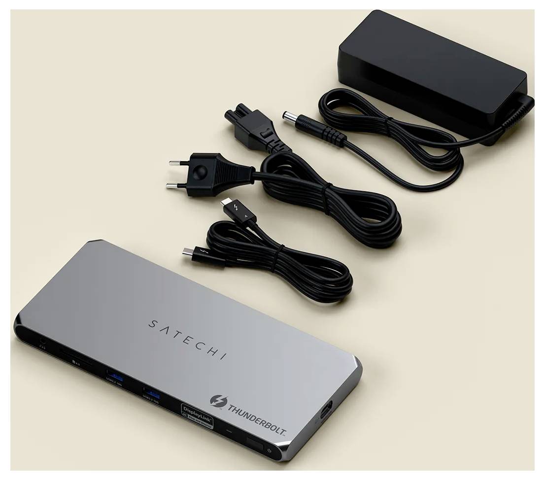 Satechi Thunderbolt™ 4 Dockingstation ST-DT4MDM-EU USB-C® Power Delivery