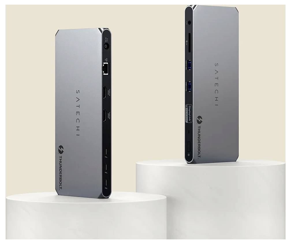 Satechi Thunderbolt™ 4 Dockingstation ST-DT4MDM-EU USB-C® Power Delivery