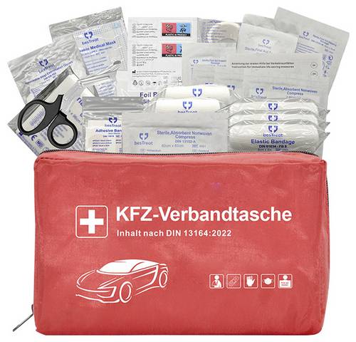 BesTreat first aid kit Verbandtasche Bus, Wohnmobile, Pkw, SUV (L x B x H) 130 x 220 x 60 mm EN 146