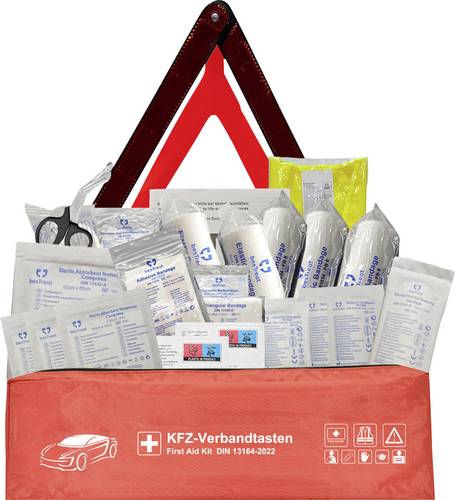 BesTreat 3 in 1 Car first aid kit Verbandtasche Inkl. Warndreieck Bus, Wohnmobile, Pkw, SUV