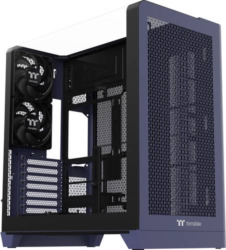 Thermaltake View 390 Air Future Dusk PC-Gehäuse Dunkelblau Staubfilter, Integrierte Beleuchtung, 2