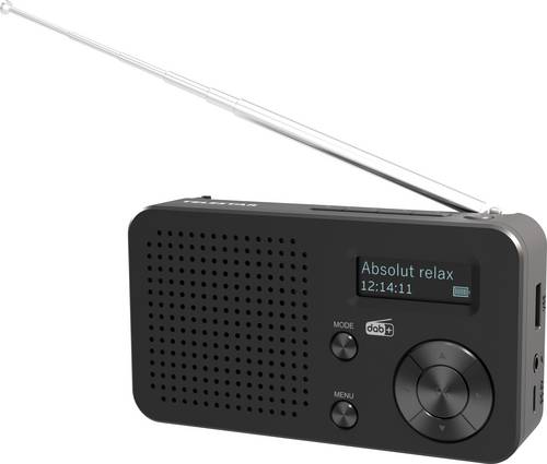 Telestar TOP 100 Schwarz Akku-Radio DAB+, UKW Bluetooth®, USB Akku-Ladefunktion, wiederauf